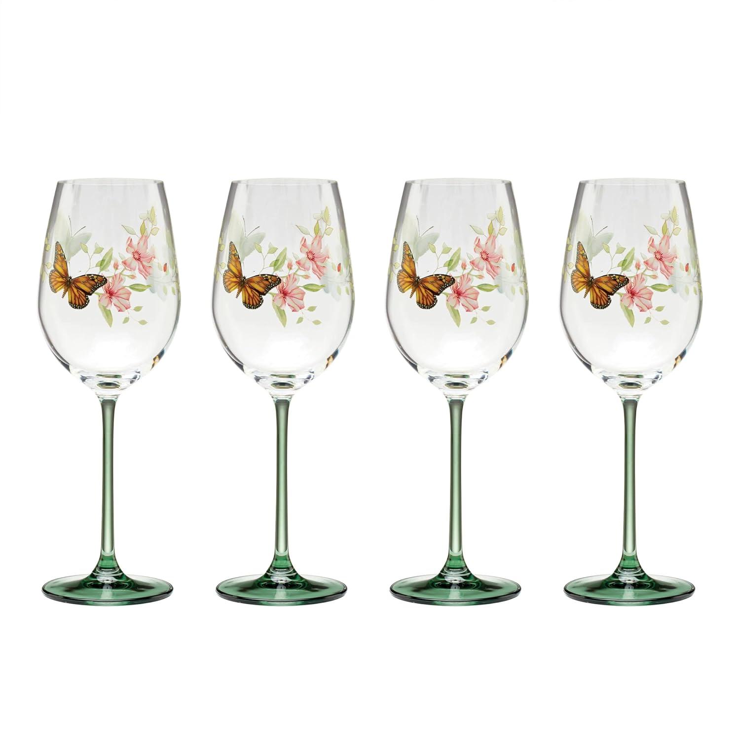 Lenox Lenox Butterfly Meadow Wine Glasses, Set Of 4 (Set of 4)