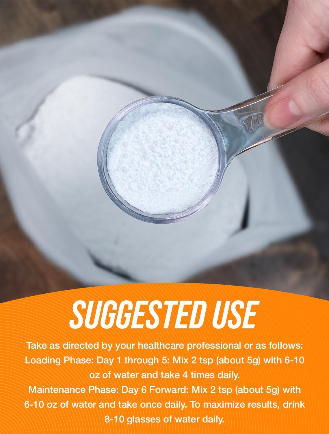 BulkSupplements Creatine Monohydrate Powder - Micronized, Pure Creatine, 5g per Serving, 1kg (2.2 lbs)