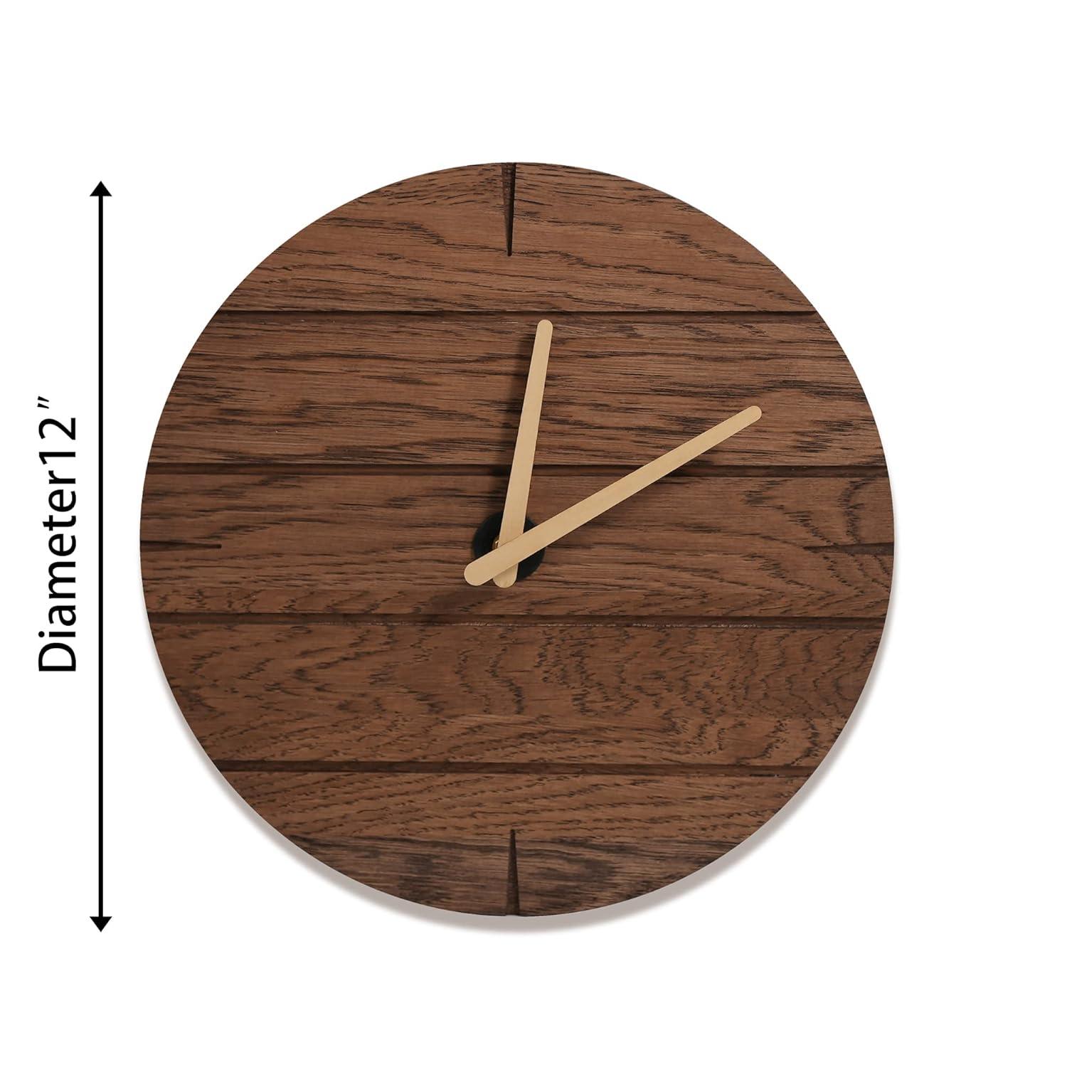CONSDAN Wood Wall Clock