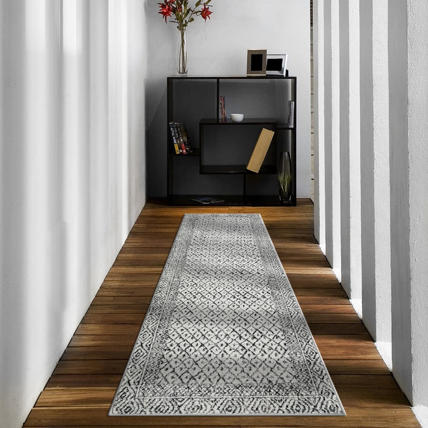 Madison Park Kenzie Woven Turkish Area Rugs for Living Room, Indoor Dinig Accent Modern Home Décor, Ultra Soft Floor Carpets for Bedroom, 3'W x 5'L Grey/Cream