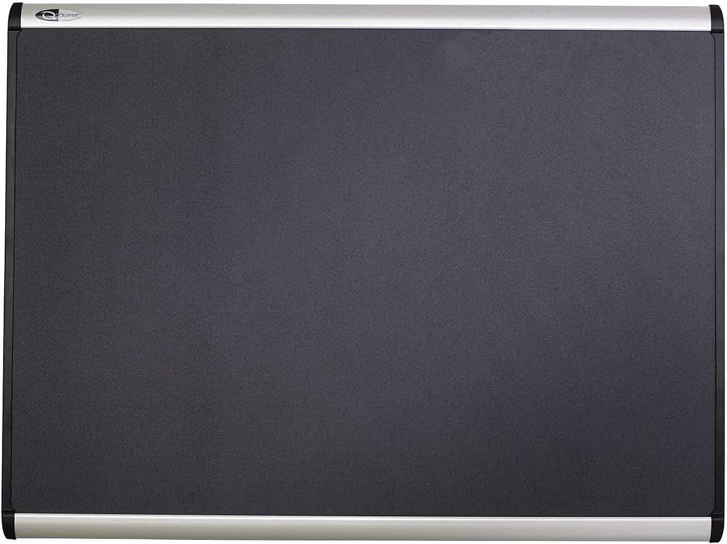 Quartet MB544A Prestige Plus 48 x 36 Magnetic Fabric Bulletin Boards - Gray Surface/Silver Aluminum Frame