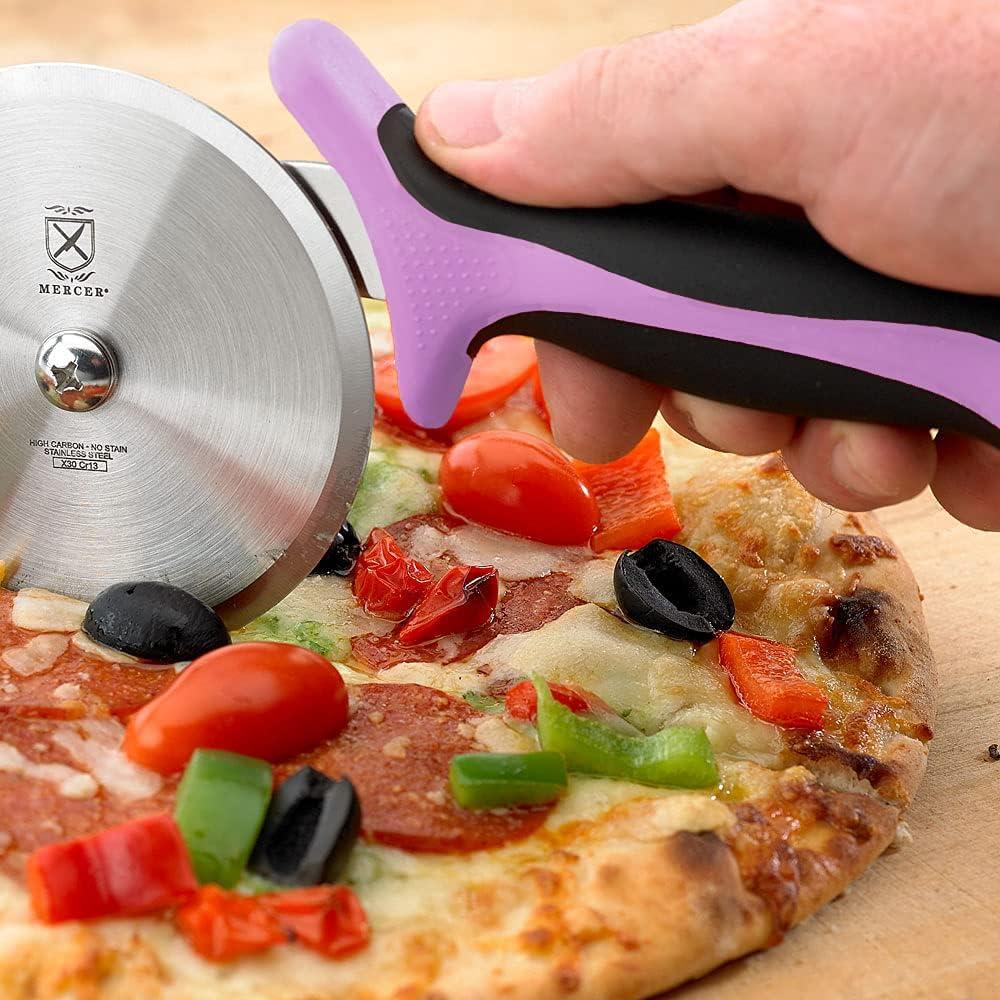 Mercer 4" Purple High Carbon Steel Pizza Cutter