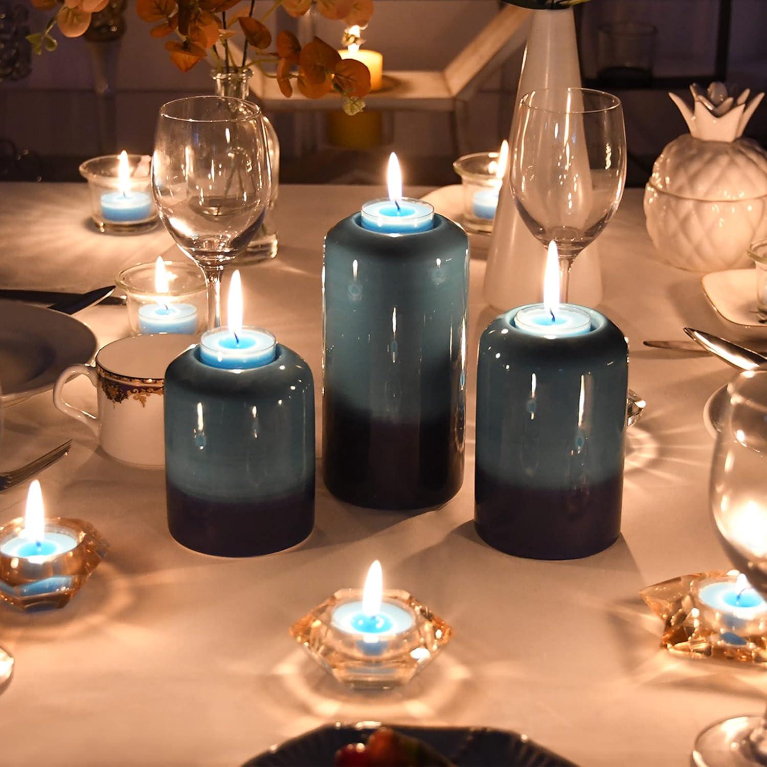 Unscented Tealight Candle with Metal Holder