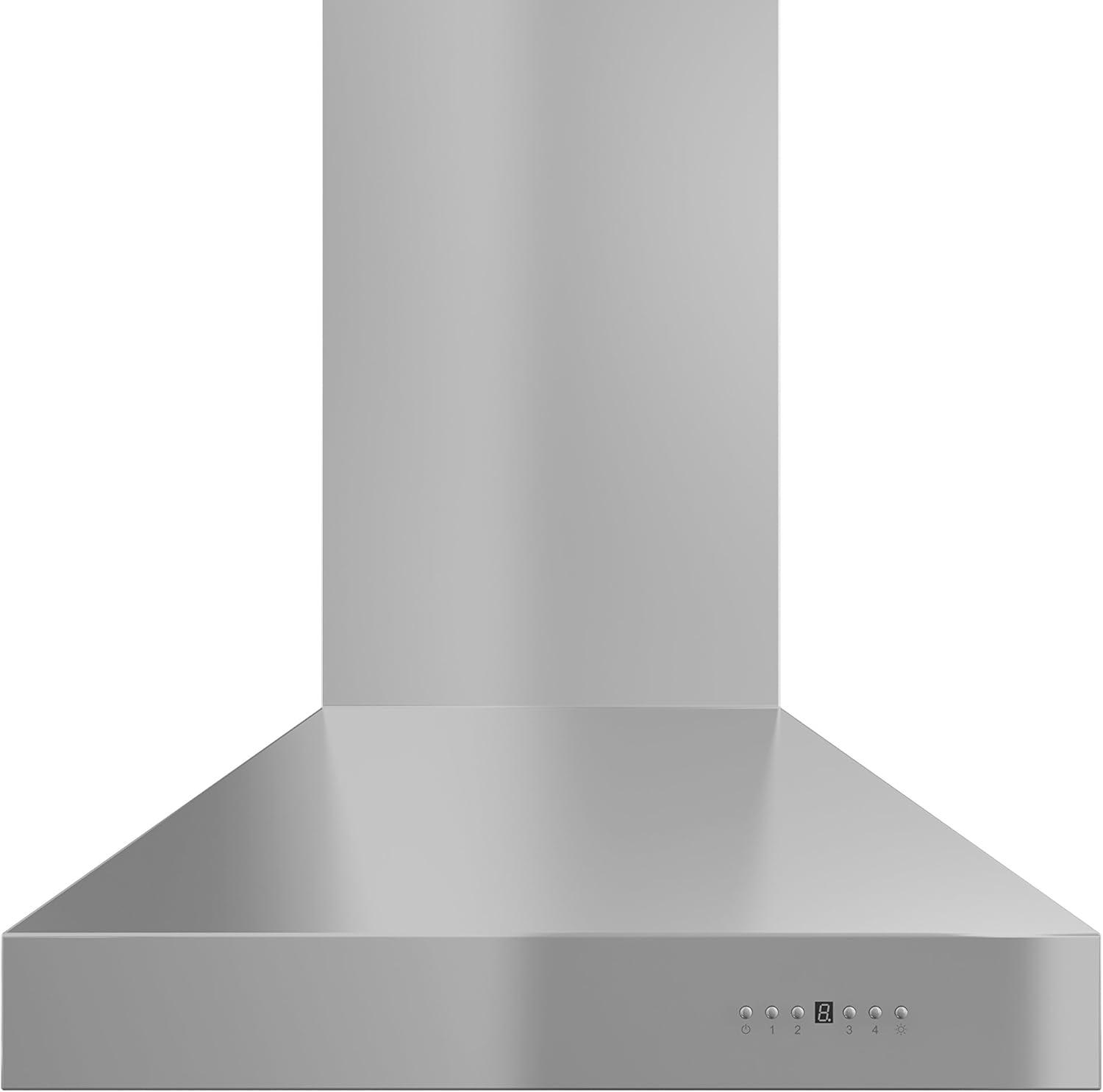 54" Professional 700 CFM Ducted Wall Mount Range Hood in Stainless Steel