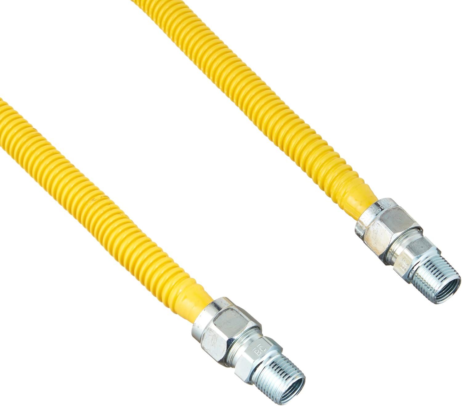 36" Stainless Steel Gas Appliance Connector with Pro Coat