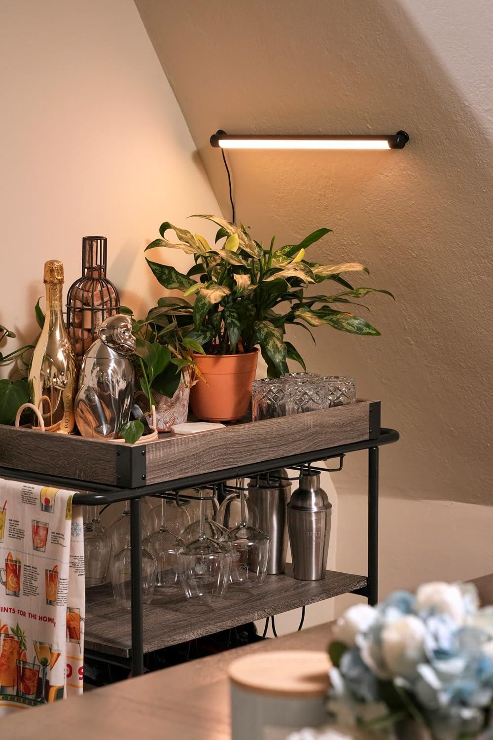 Soltech Solutions Grove™ LED Grow Light - Under-Cabinet/Shelving or Wall Mounted LED bar Light for Indoor houseplants and Herbs - Touch Control Power and dimming (White)