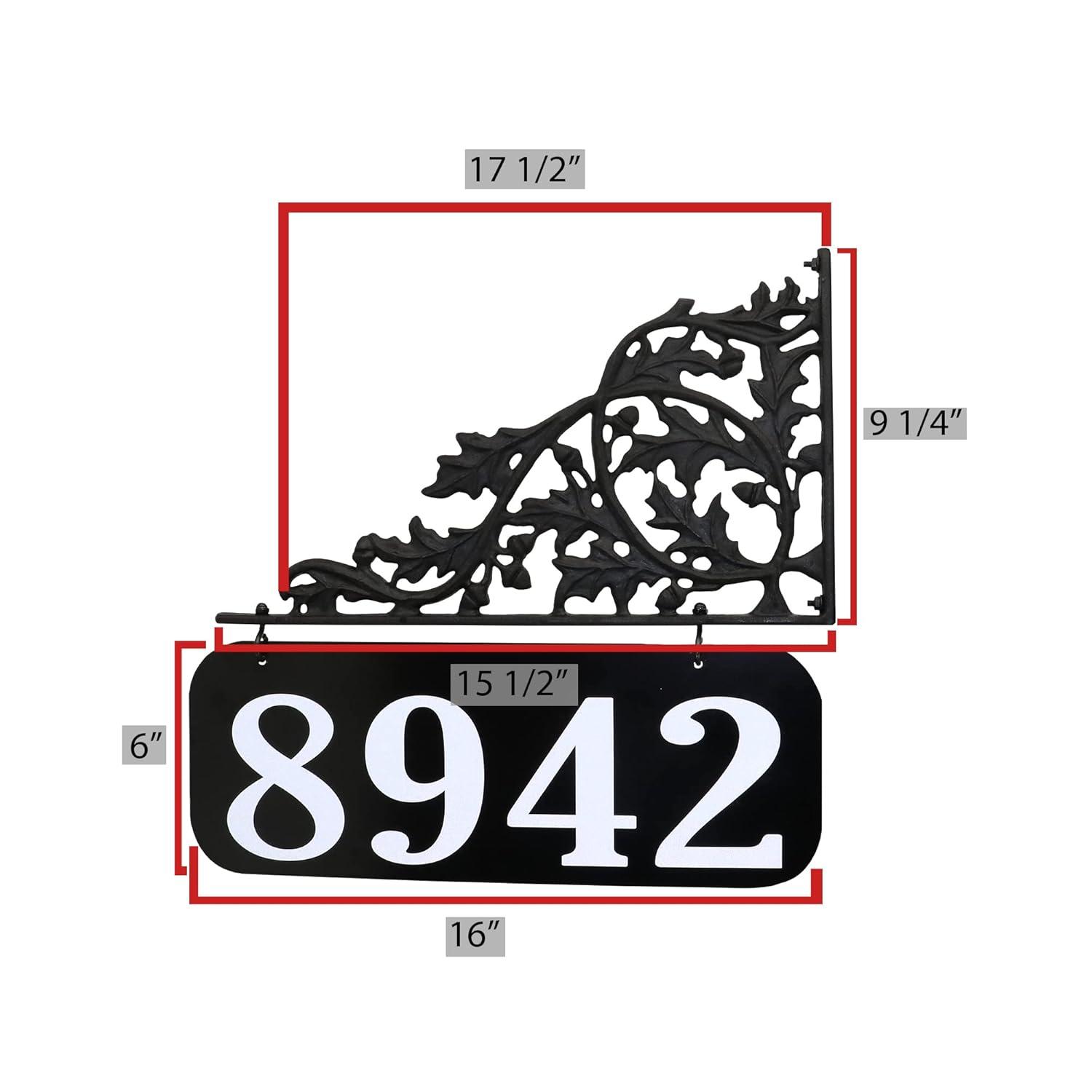Address America  Oak Lamppost Sign - 6" x 16" Plaque