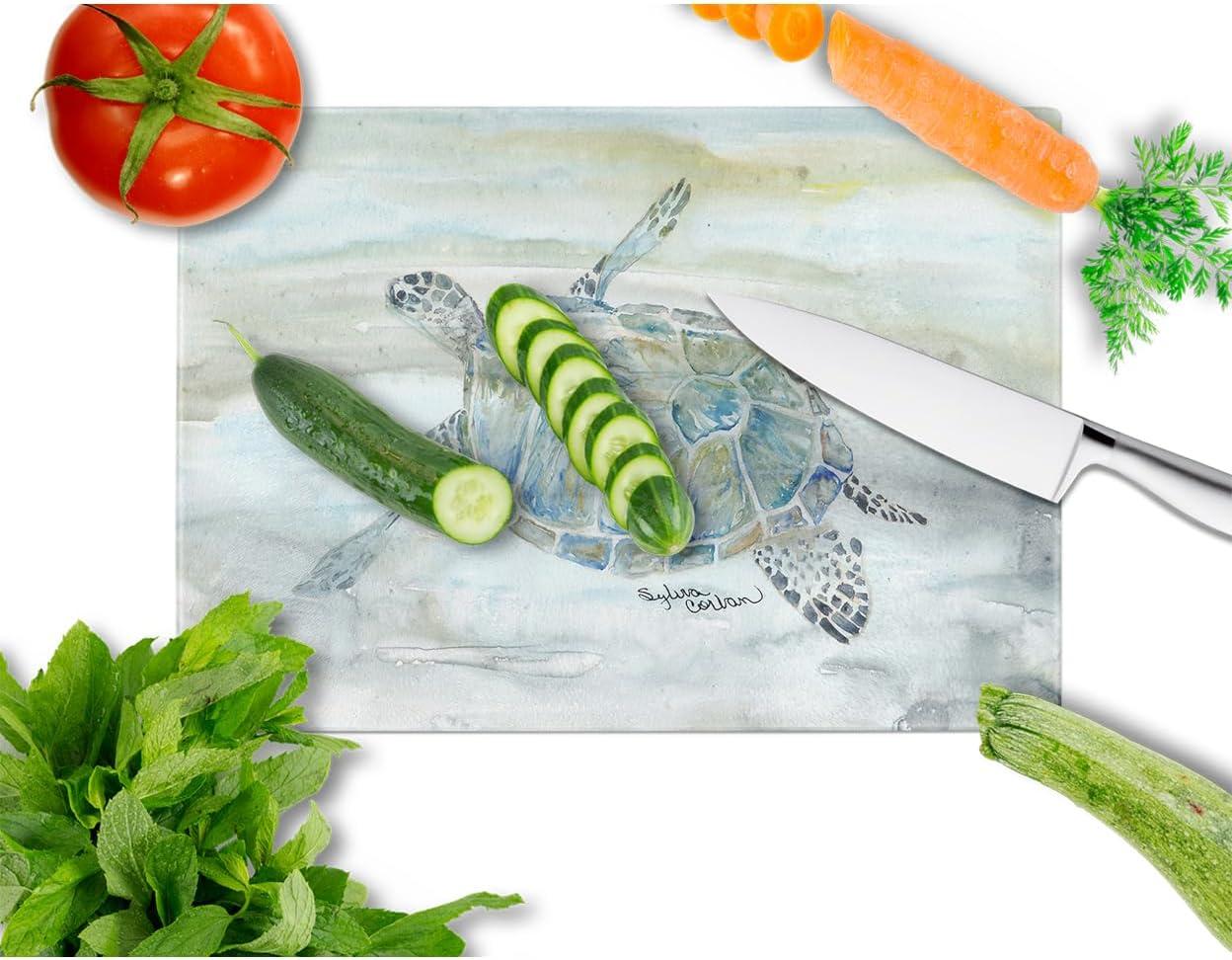 Caroline's Treasures Tempered Glass Sea Turtle Cutting Board