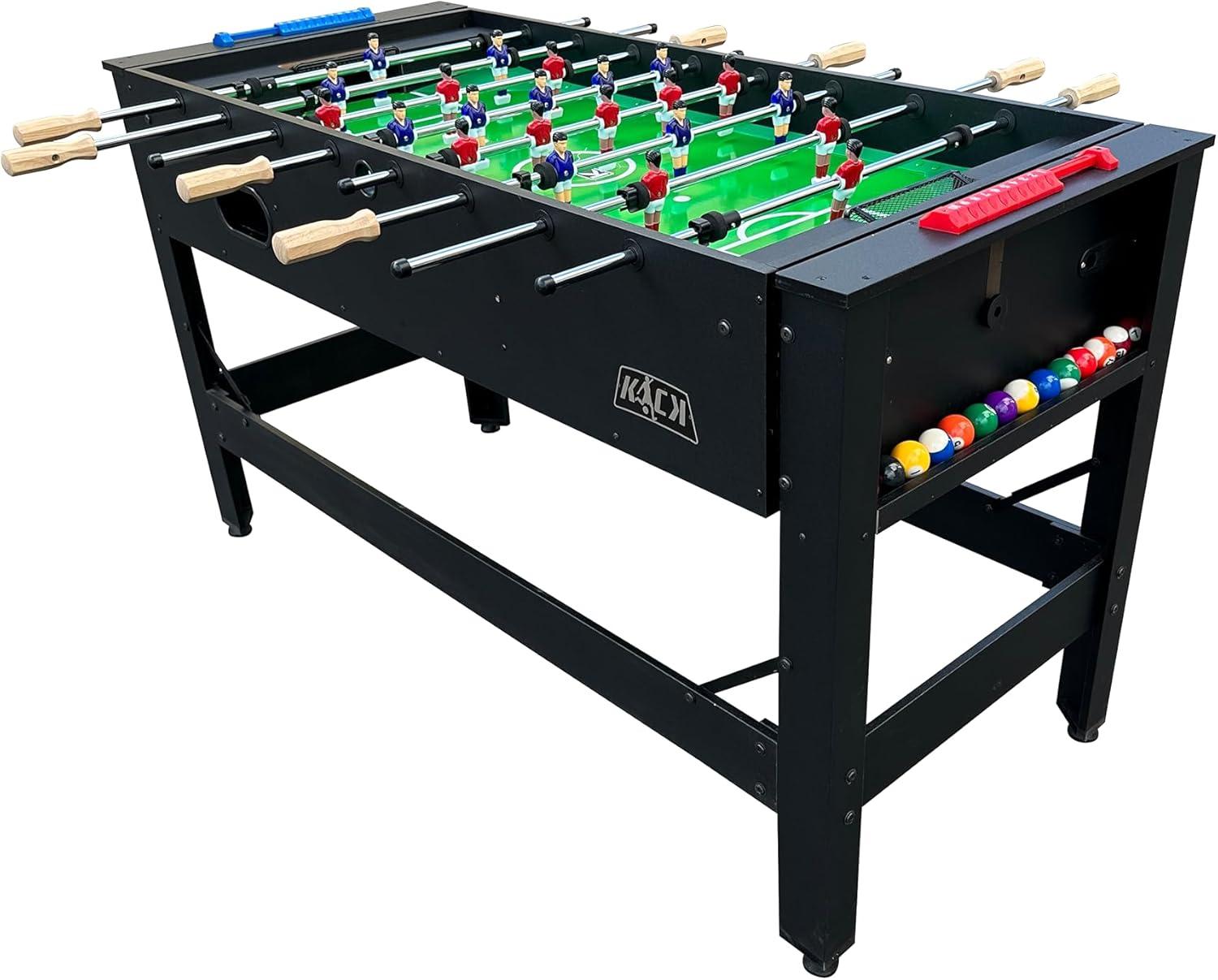 KICK Foosball Tables KICK Twain 48" 2-in-1 Swivel Multi Game Table - Billiards & Foosball-Home & Game Room Entertainment