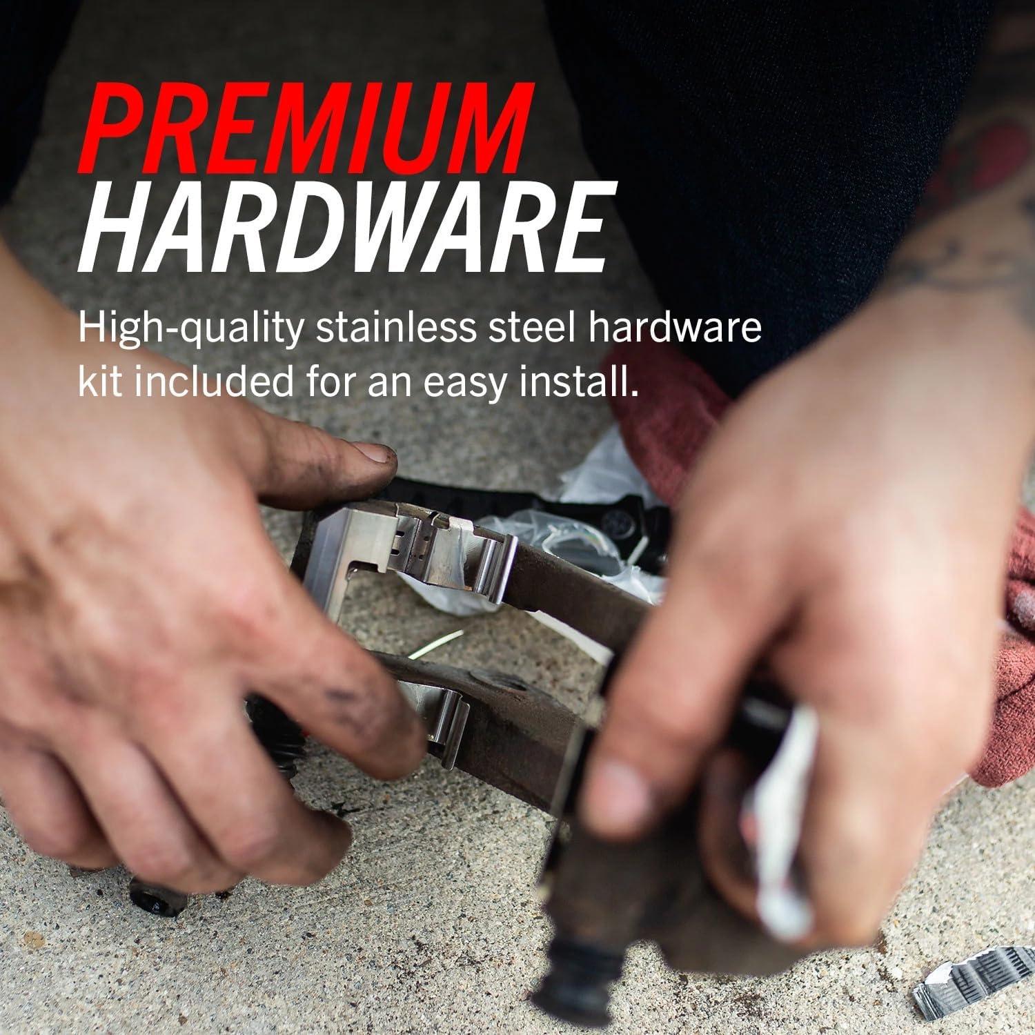 PowerStop Front and Rear Z23 Evolution Sport Carbon-Fiber Ceramic Brake Pad and Drilled & Slotted Rotor Kit Fits: MERCEDES-BENZ Select Models K7828