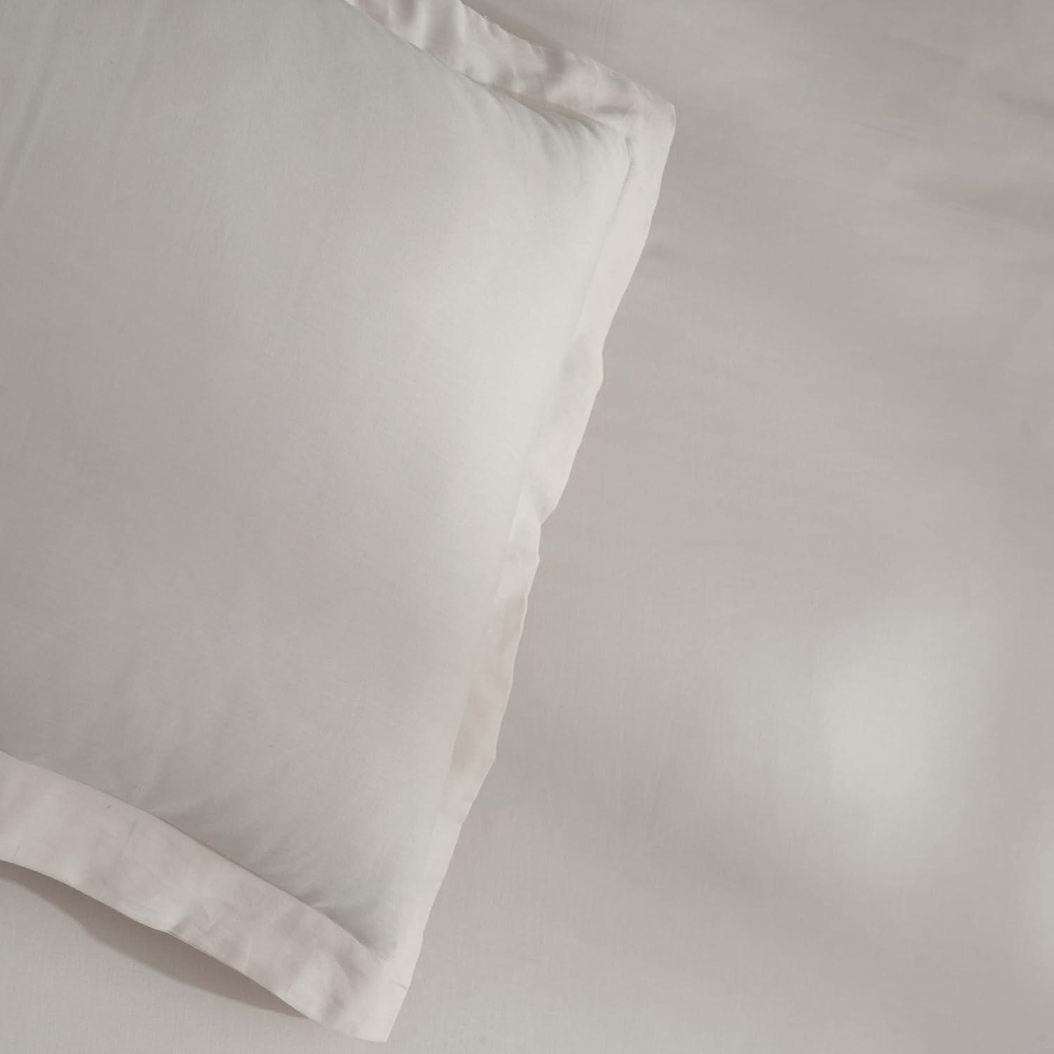 Superior Egyptian Cotton 300 Thread Count Duvet Cover Set, Twin, Light Grey