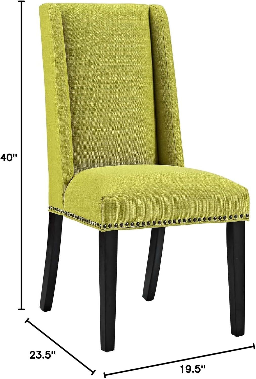 Modway Baron Fabric Dining Chair in Wheatgrass