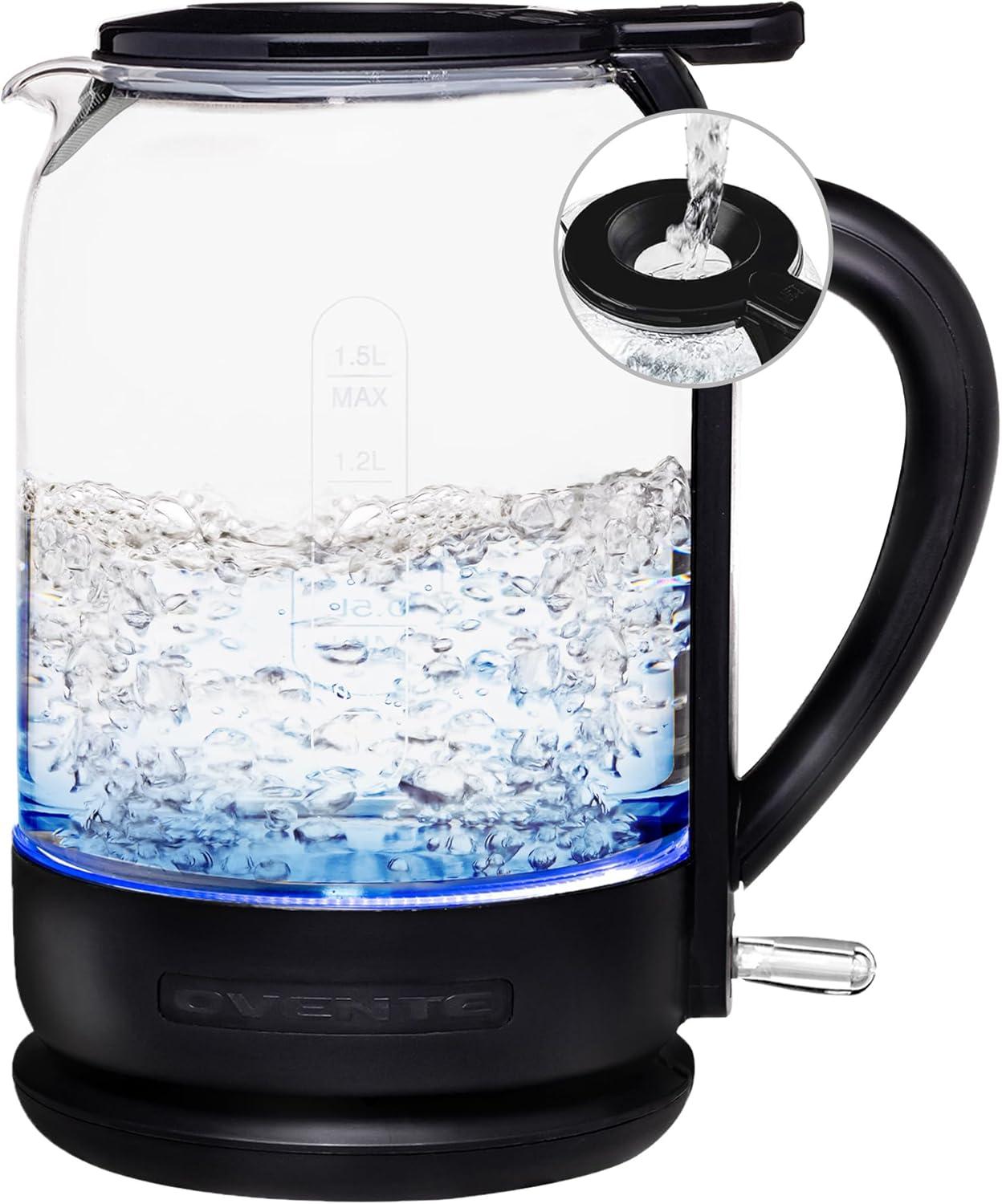 Ovente 1.5 qt. Glass Electric Tea Kettle