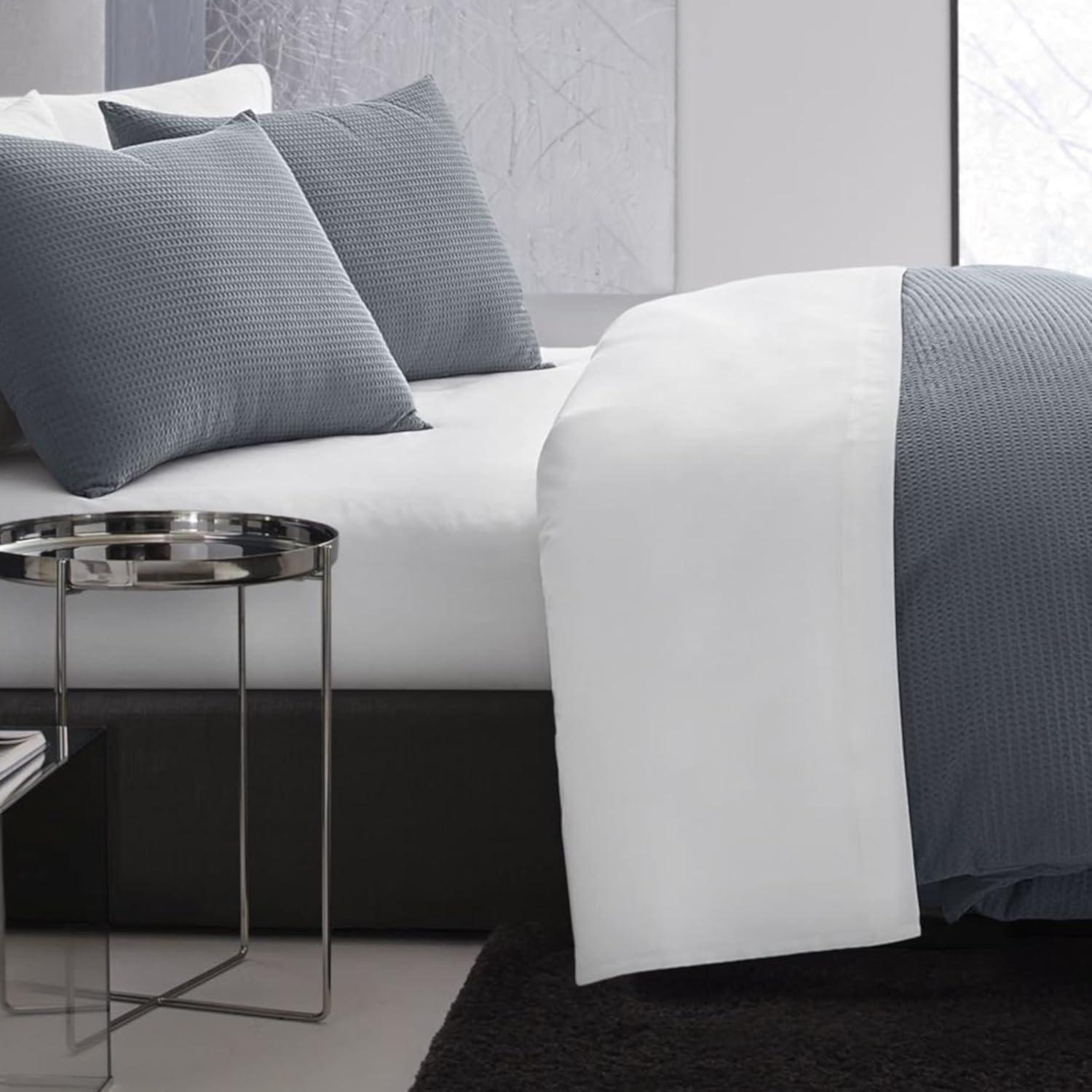 Vera Wang Waffle Pique Cotton Duvet Cover Set