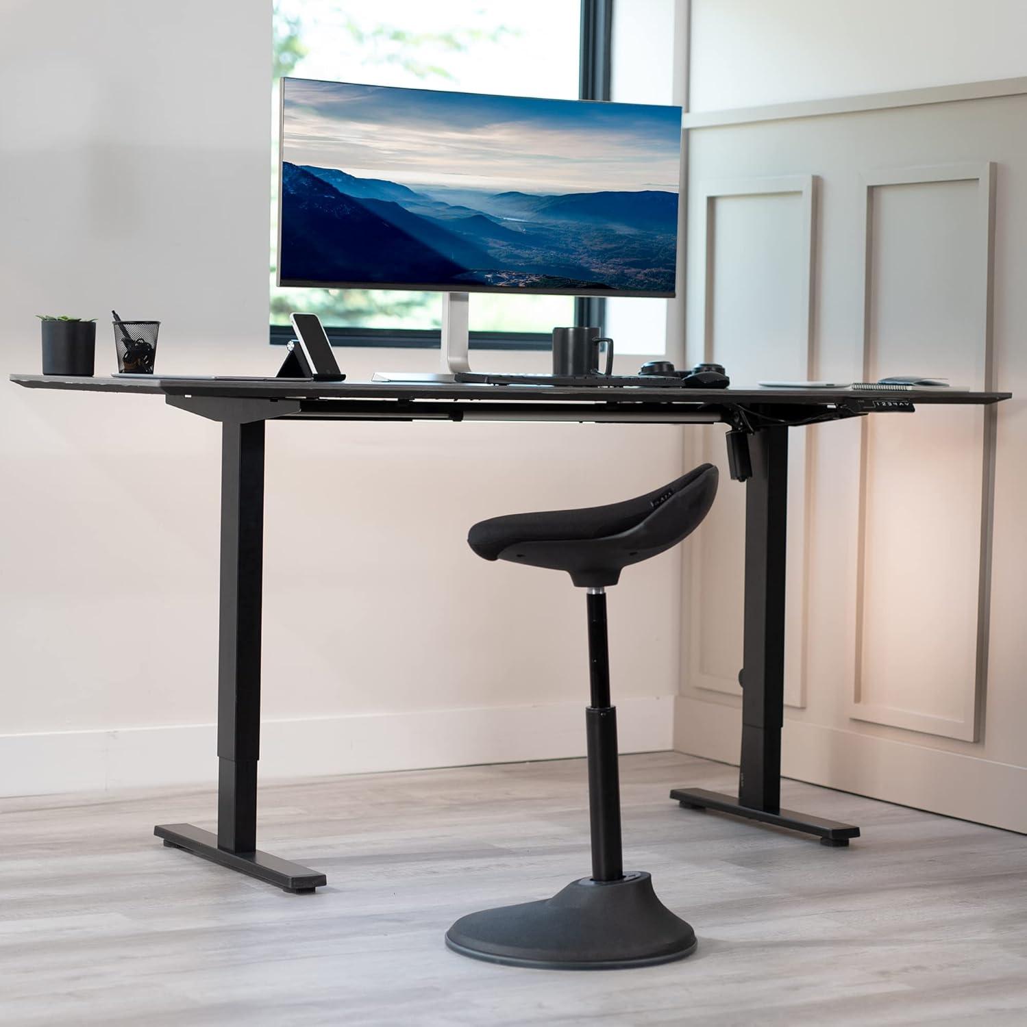 VIVO Ergonomic Height Adjustable Perch Stool for Home and Office