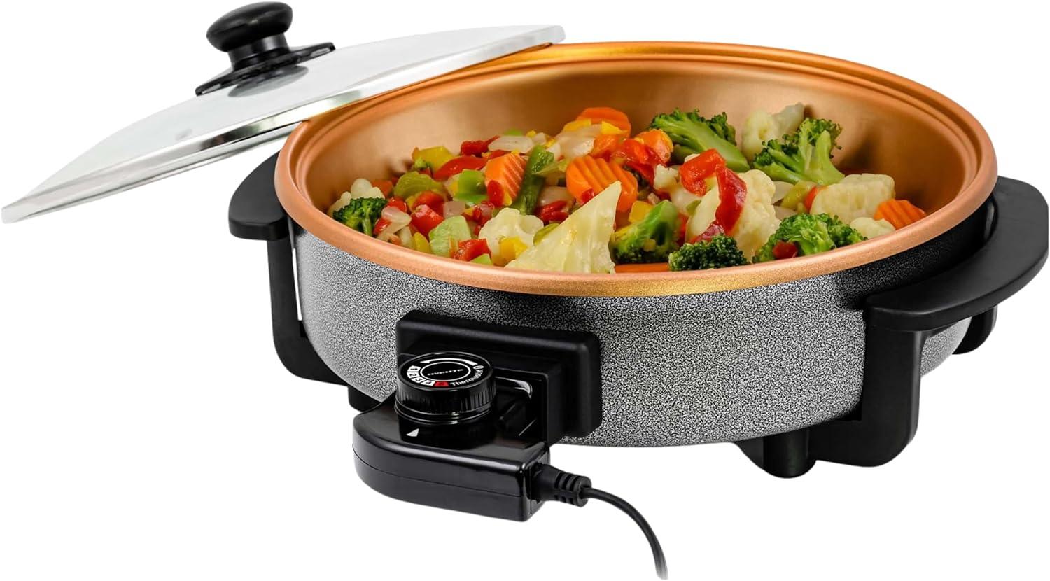 Ovente OVENTE 12" Electric Skillet and Frying Pan