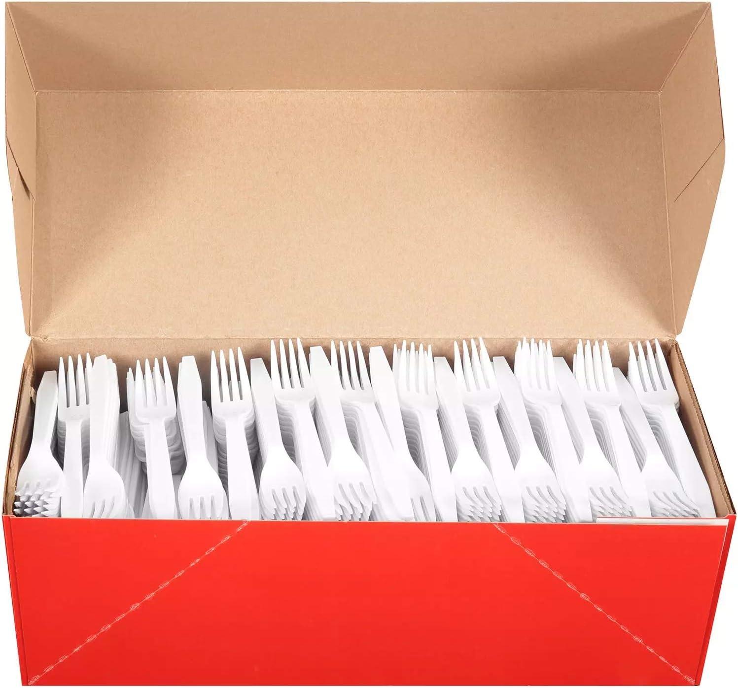 DAILY CHEF Bakers & Chef's Plastic Forks, 600 Ct