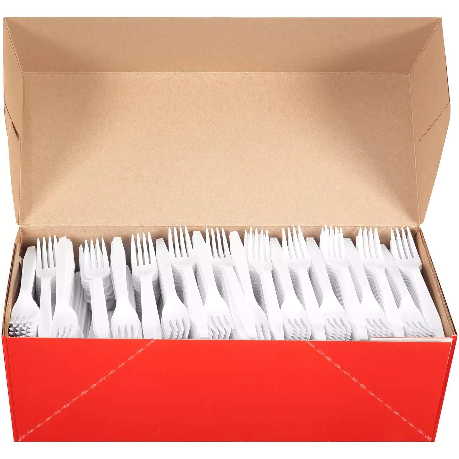 DAILY CHEF Bakers & Chef's Plastic Forks, 600 Ct