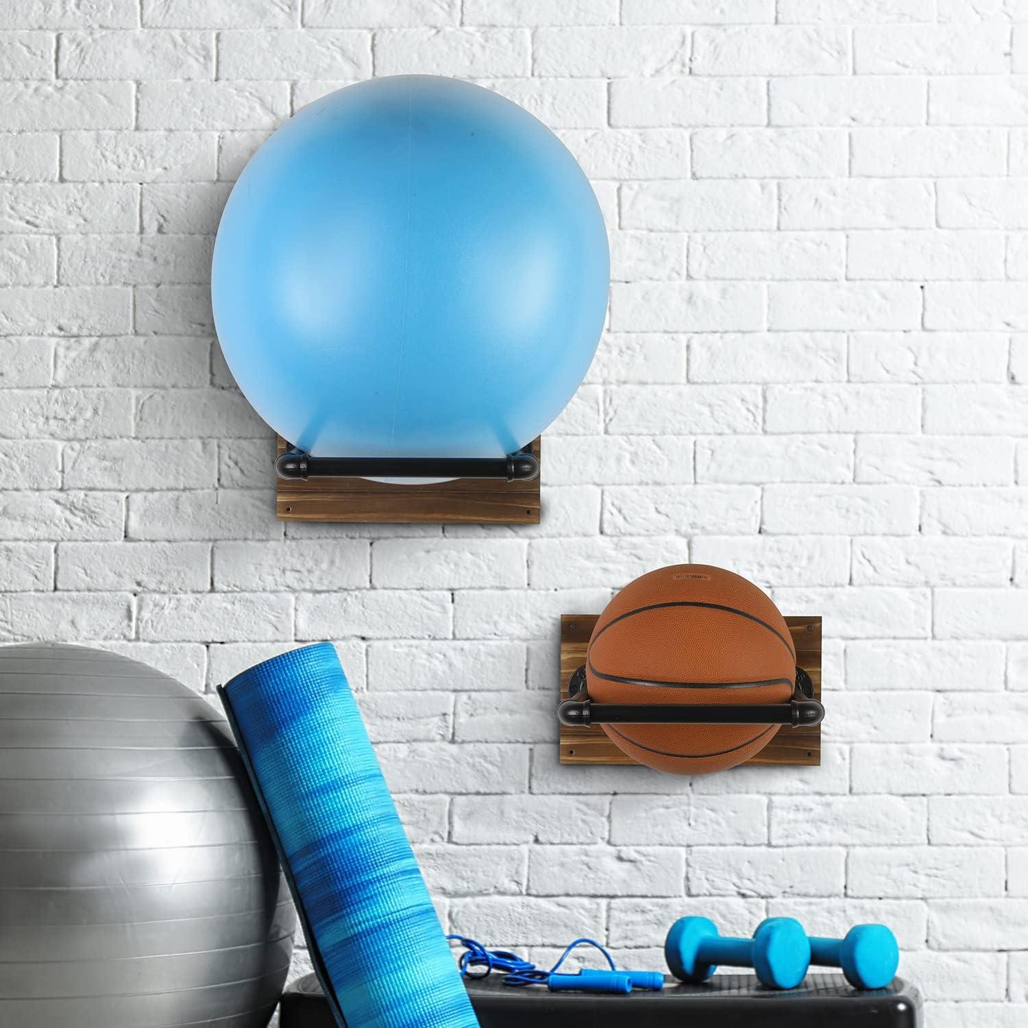 Metabel Metal Wall Mounted Yoga Ball Sport Rack