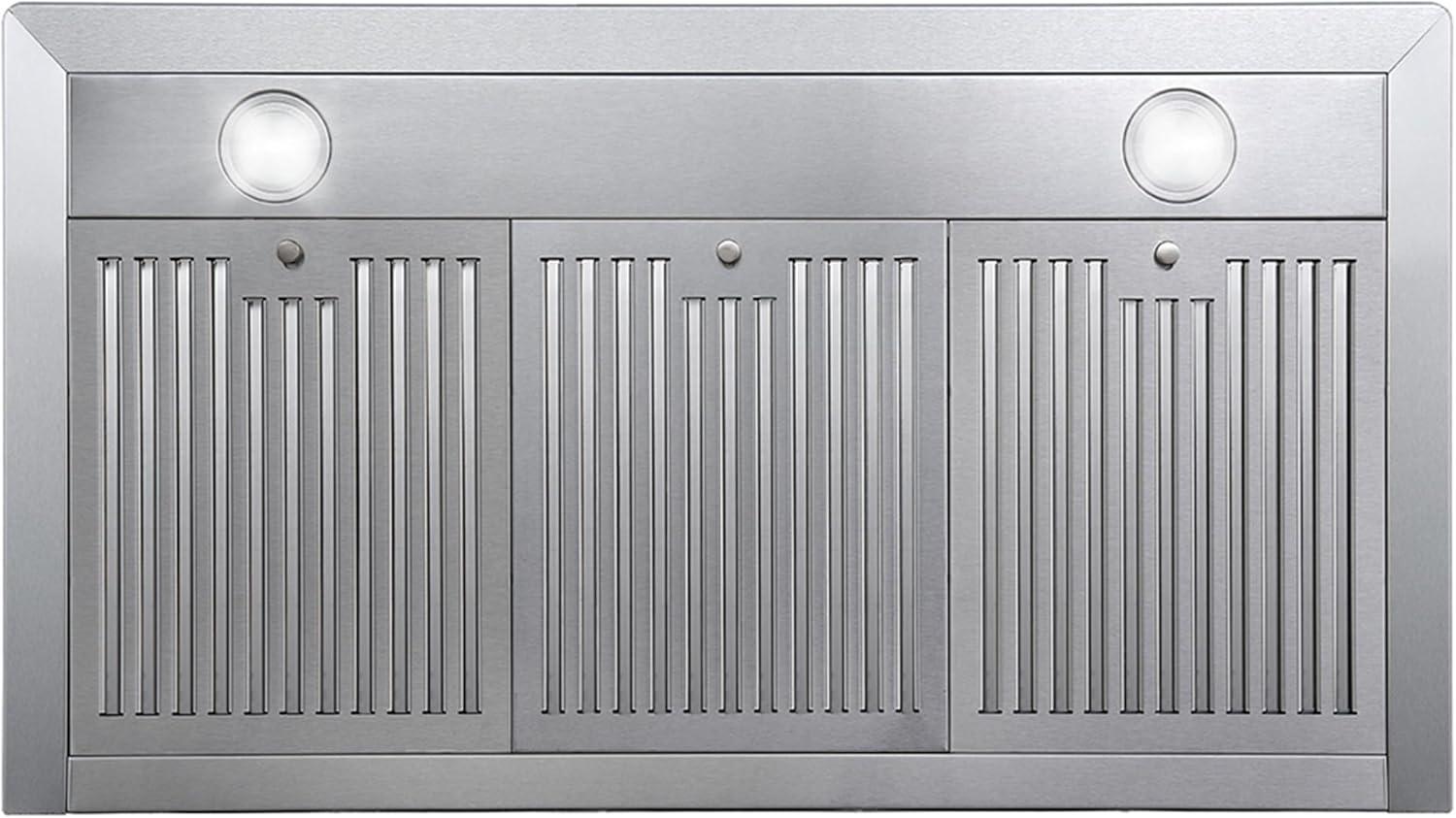 Cosmo 36 in. Ducted Wall Mount Range Hood in Stainless Steel with Touch Controls, LED Lighting and Permanent Filters