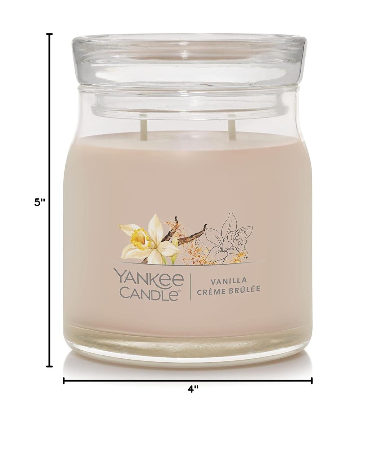 YANKEE CANDLE Signature Vanilla Crème Brulée Scented Candle