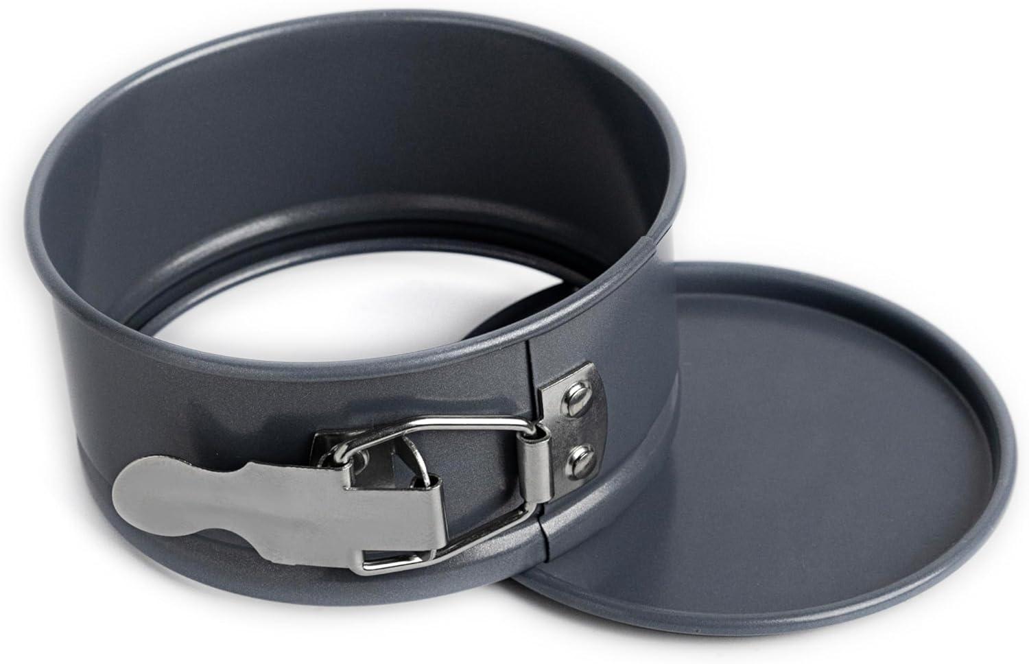 Rectangular Non-Stick Mini Springform Pan in Metallic Gray