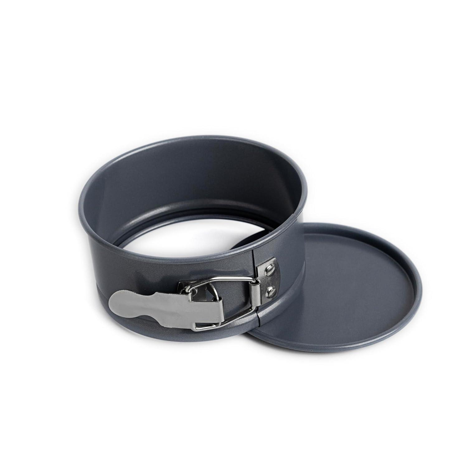 Rectangular Non-Stick Mini Springform Pan in Metallic Gray