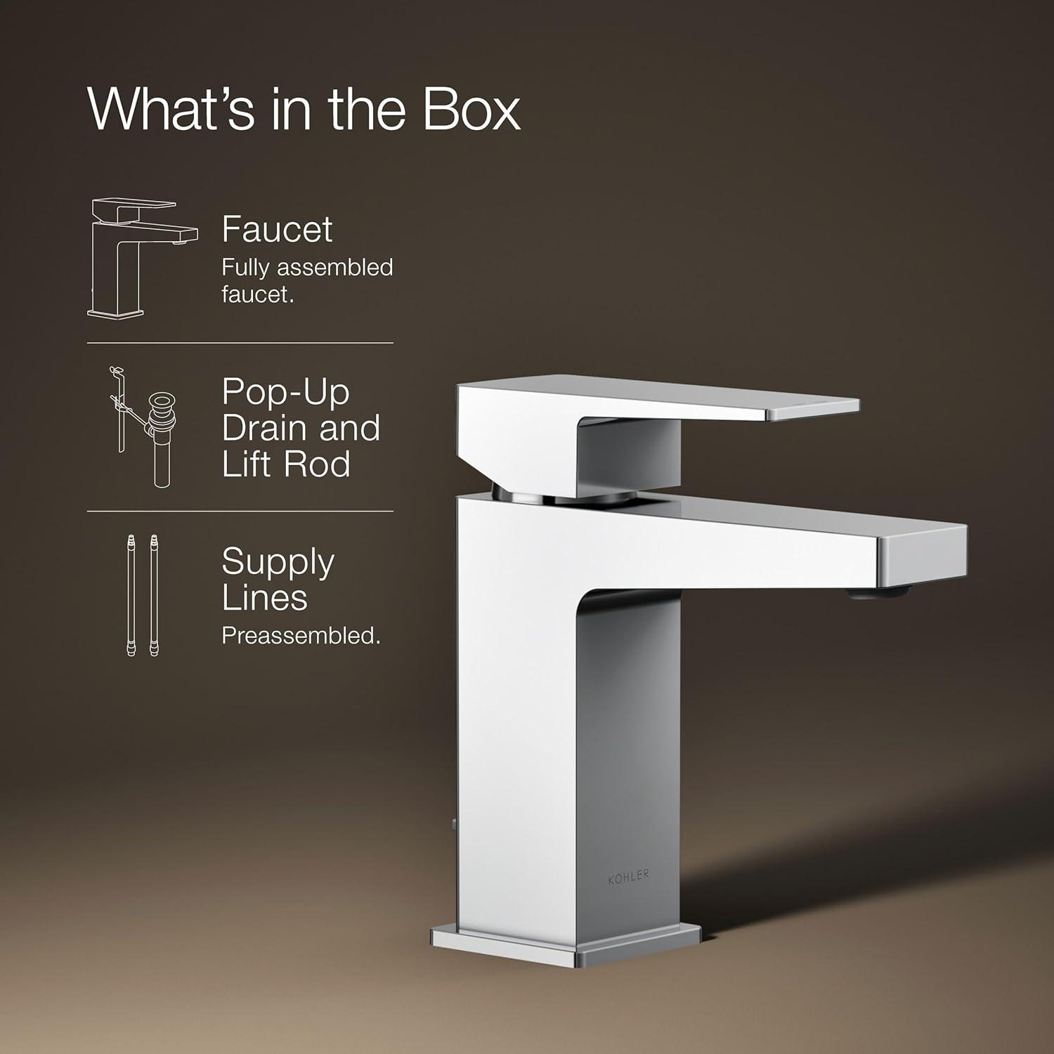 Kohler Honesty Single-Handle Bathroom Faucet with Pop-Up Drain Assembly, One Hole Bathroom Sink Faucet, 1.2 gpm & Reviews | Wayfair