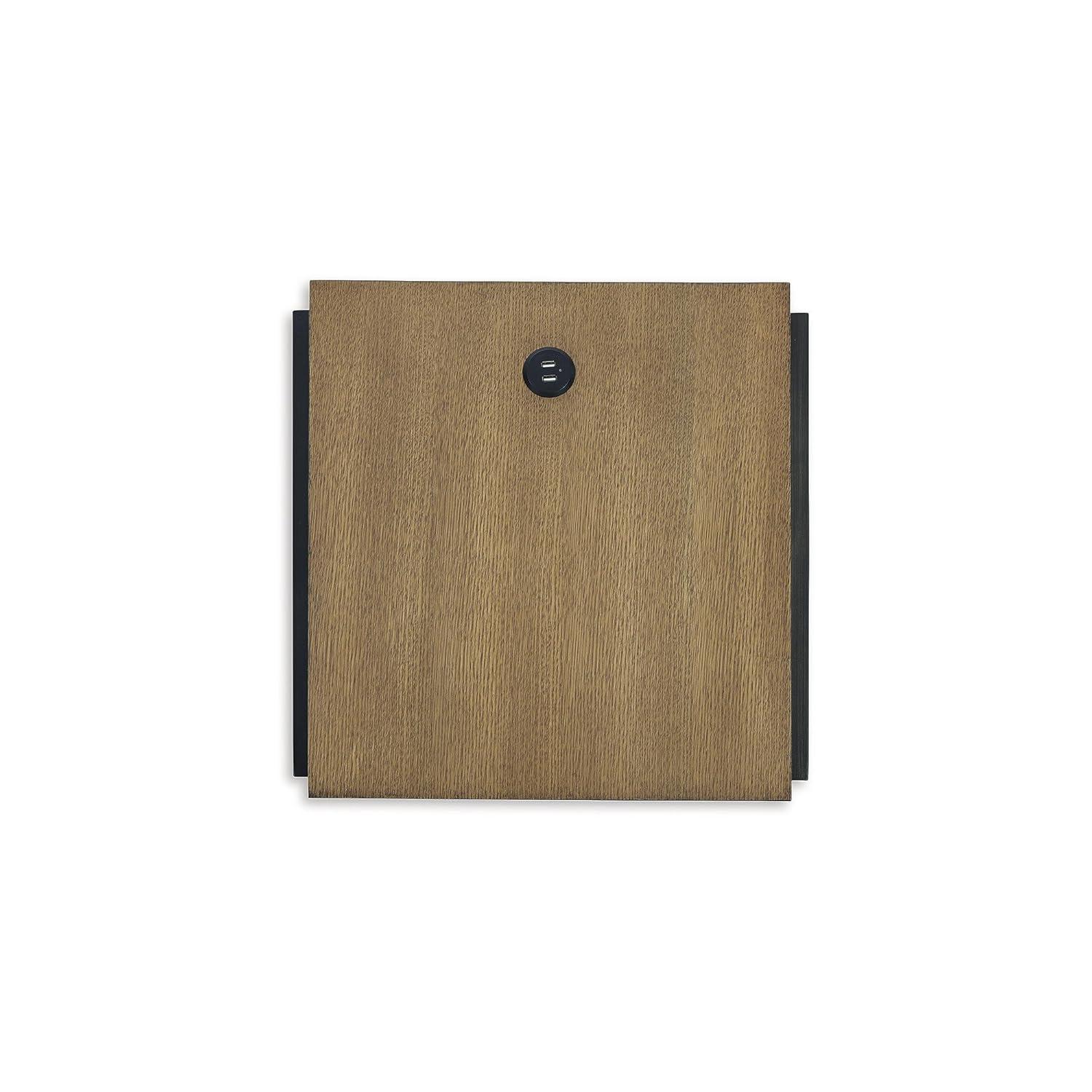 Signature Design by Ashley Contemporary Fridley End Table  Brown/Black