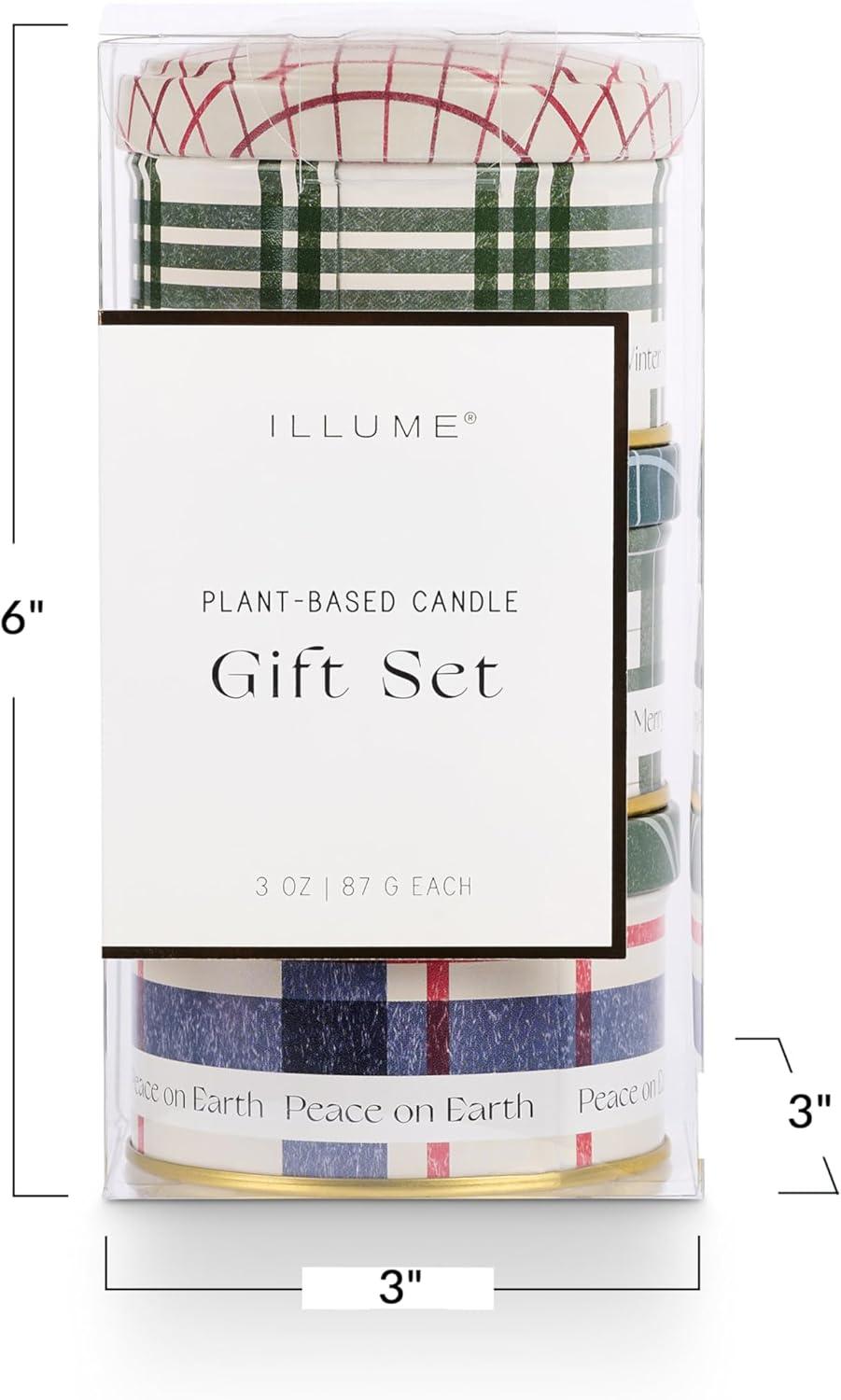 Festive Green and Red Soy Scented Candle Gift Set