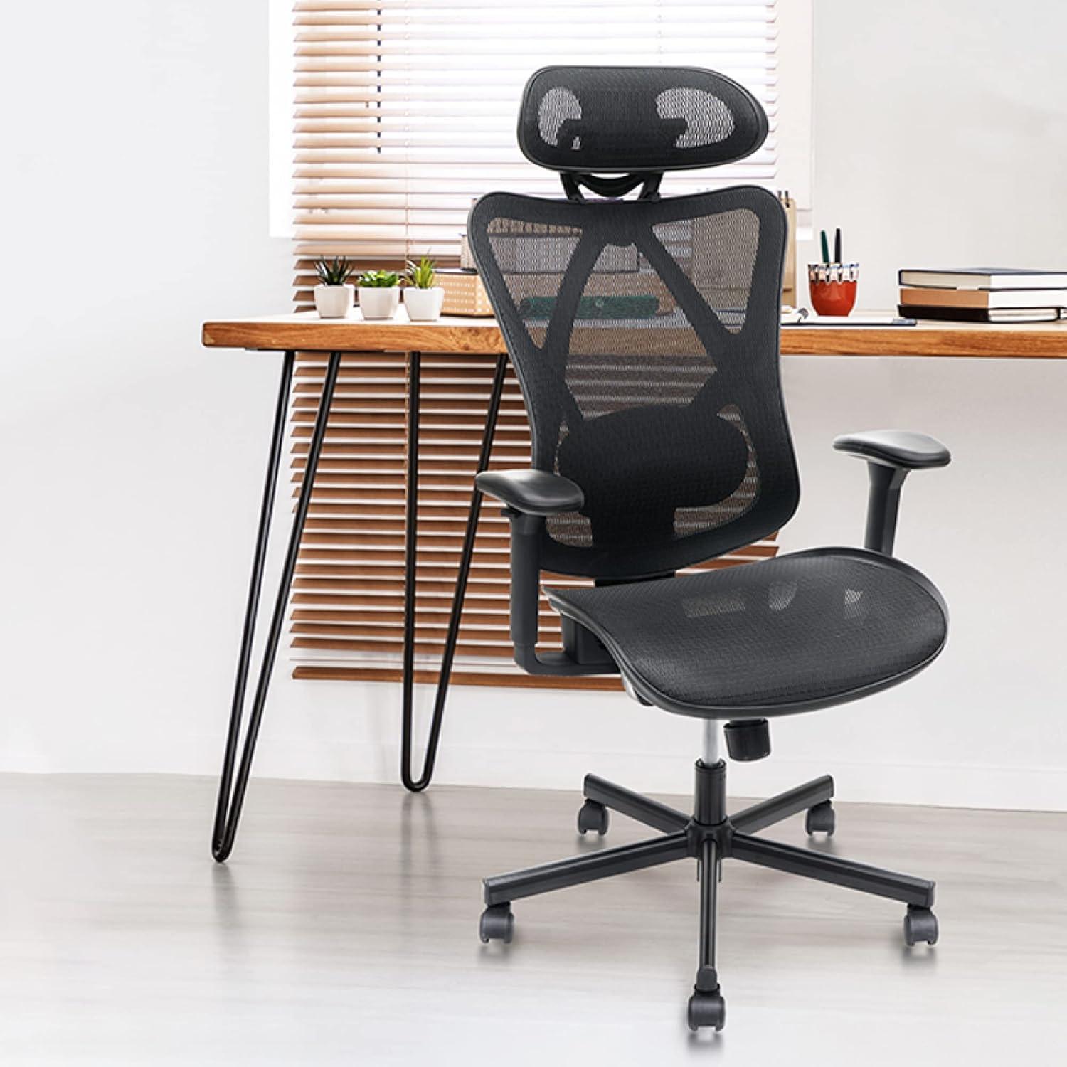 Black Mesh High Back Ergonomic Swivel Office Chair