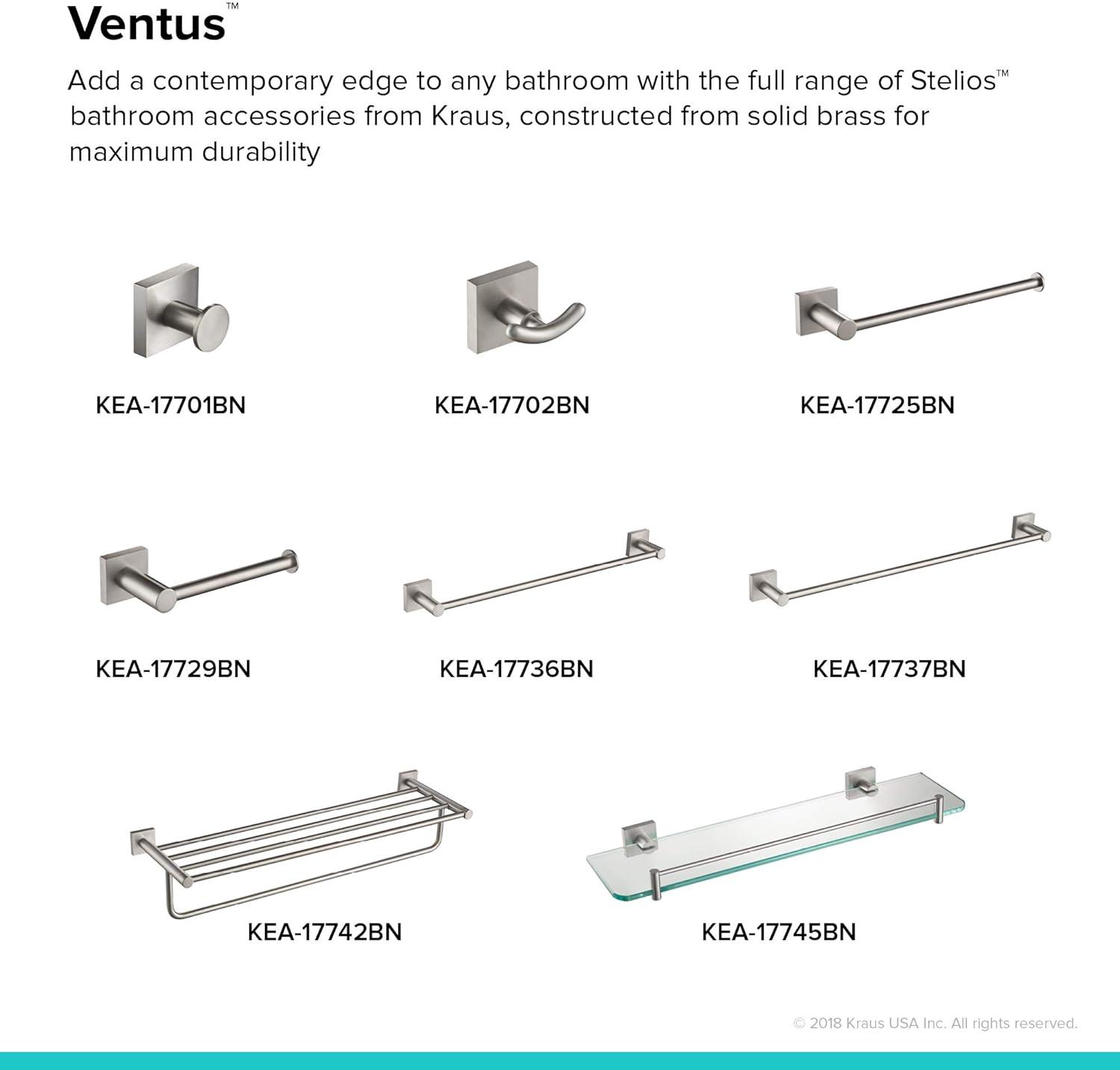 Ventus 18" Wall Mounted Towel Bar