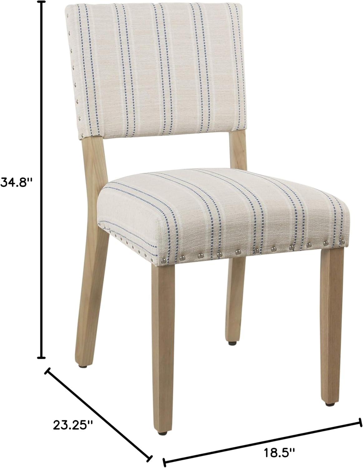 Set of 2 Stripe Dining Chairs - HomePop