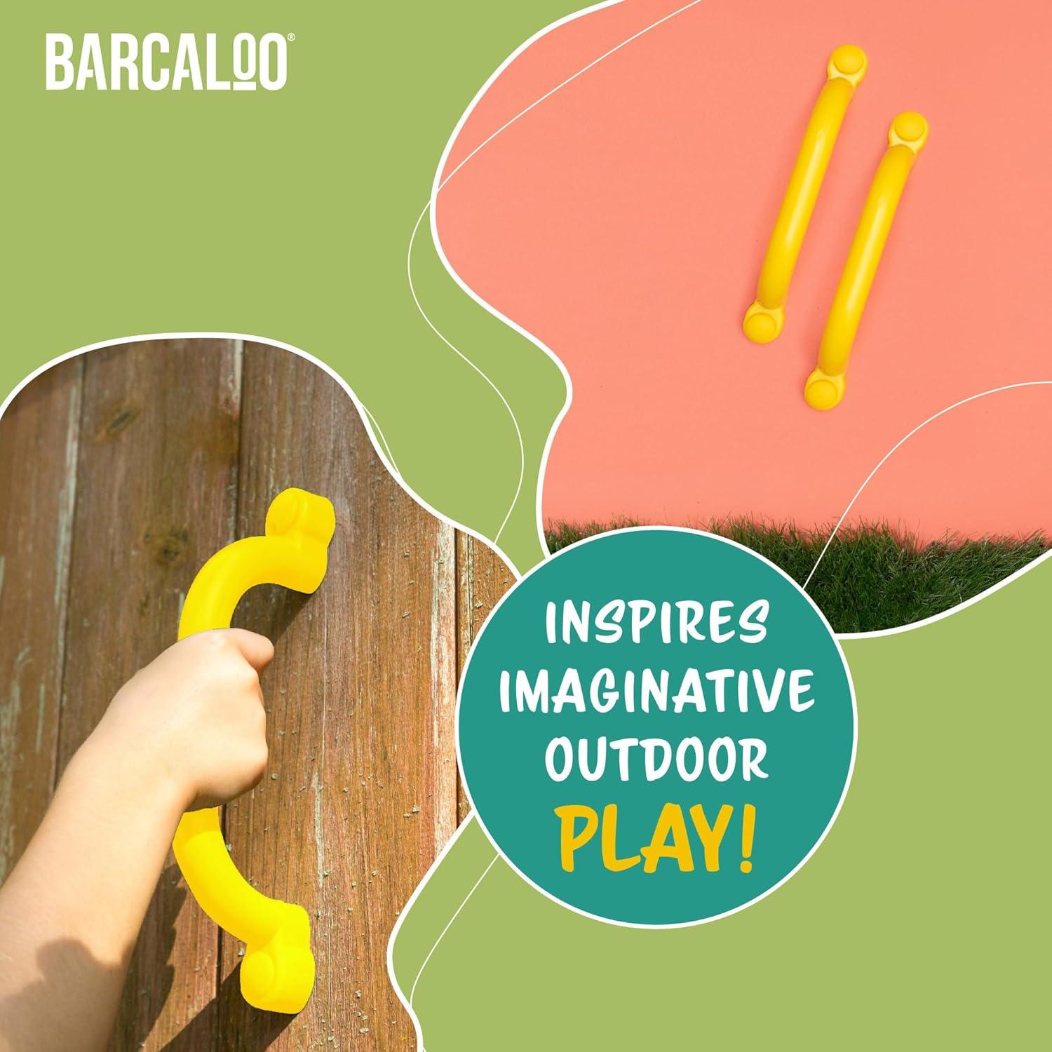 Playground Safety Handles - Yellow Grab Handle Bars for Jungle Gym