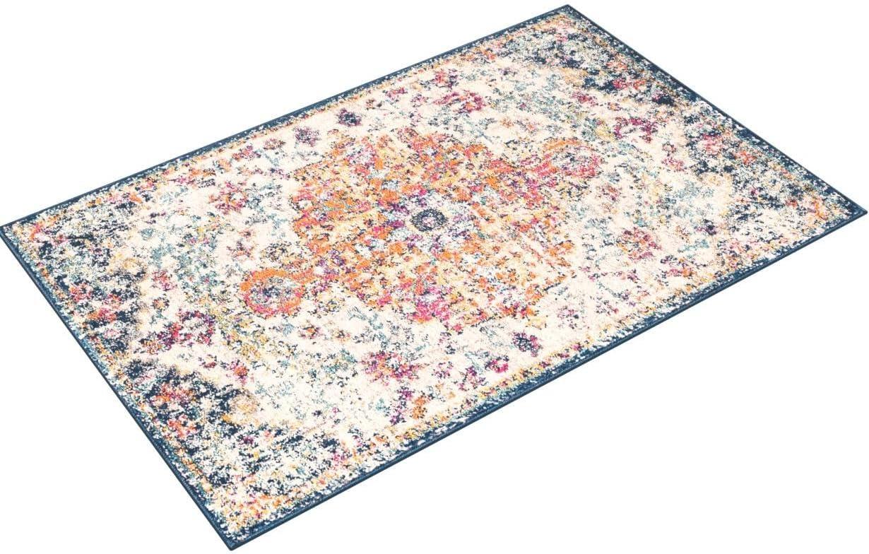 Livabliss 3'x5' Artistic Weavers Abby Traditional Rugs Aqua: Medium Pile, Stain & Fade-Resistant, Polypropylene, Indoor Use