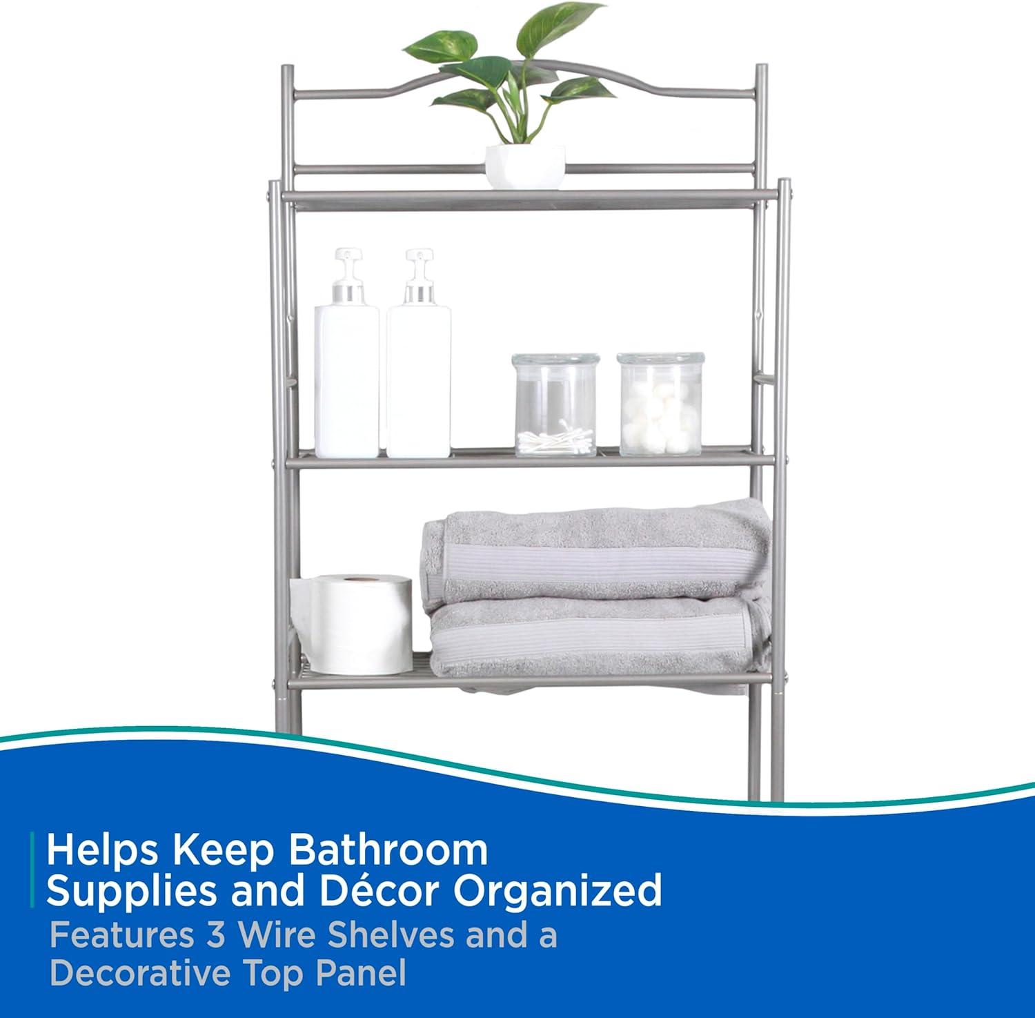Metal Freestanding Over The Toilet Storage