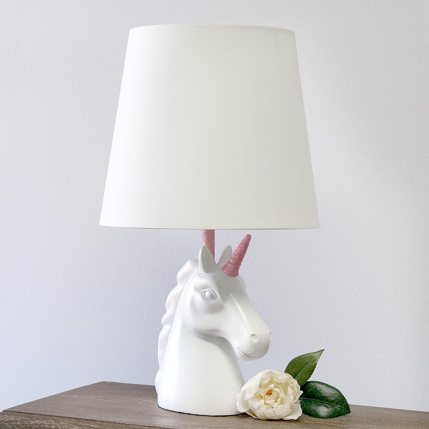 Simple Designs Sparkling Unicorn Table Lamp