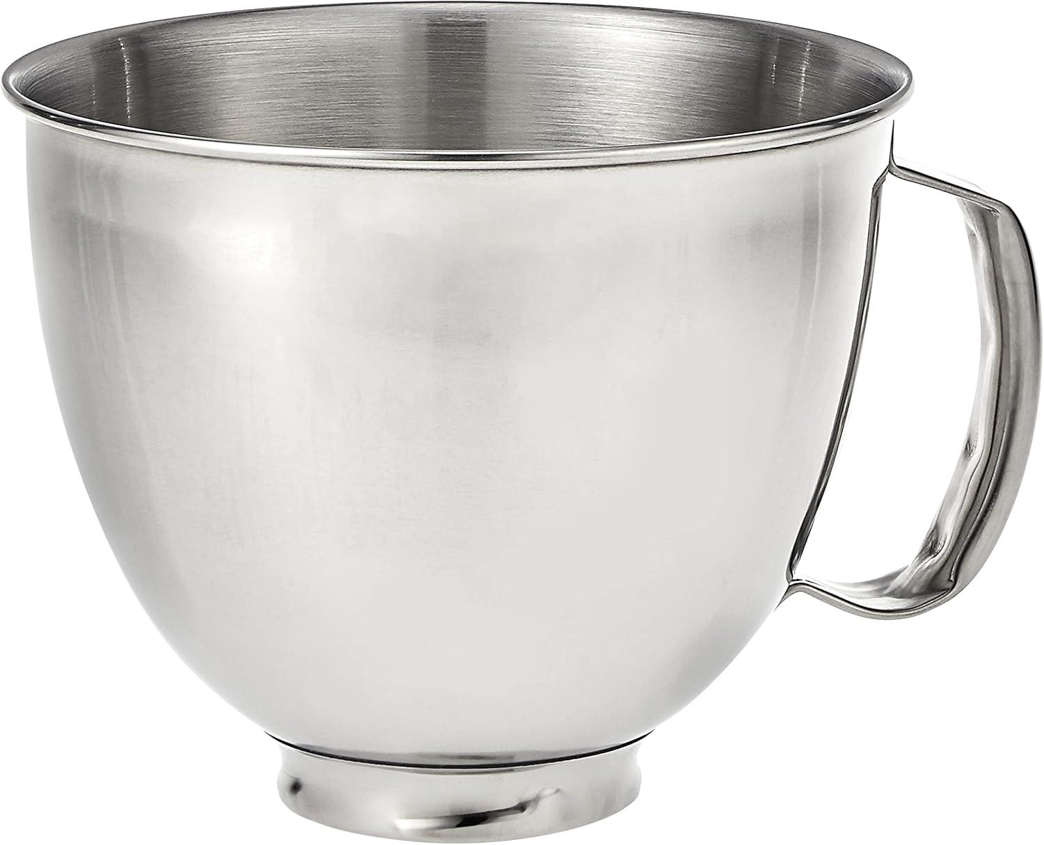 KitchenAid 3.5 Quart Polished Stainless Steel Bowl with Handle - KSM35SSFP