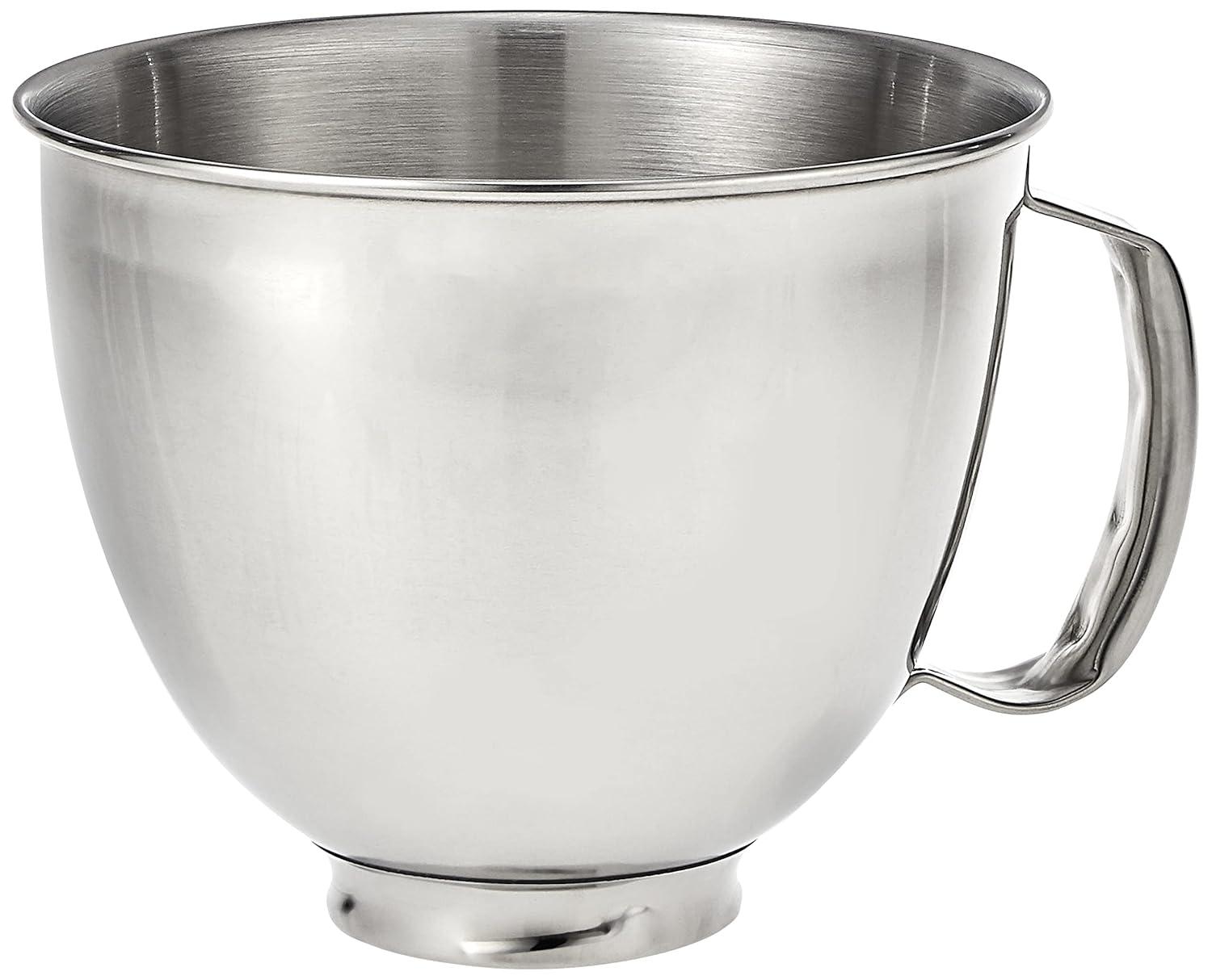 KitchenAid 3.5 Quart Polished Stainless Steel Bowl with Handle - KSM35SSFP