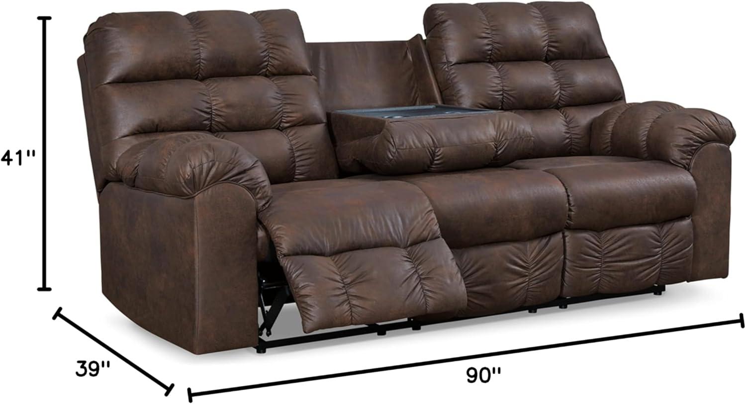 90" Pillow Top Arm Reclining Sofa