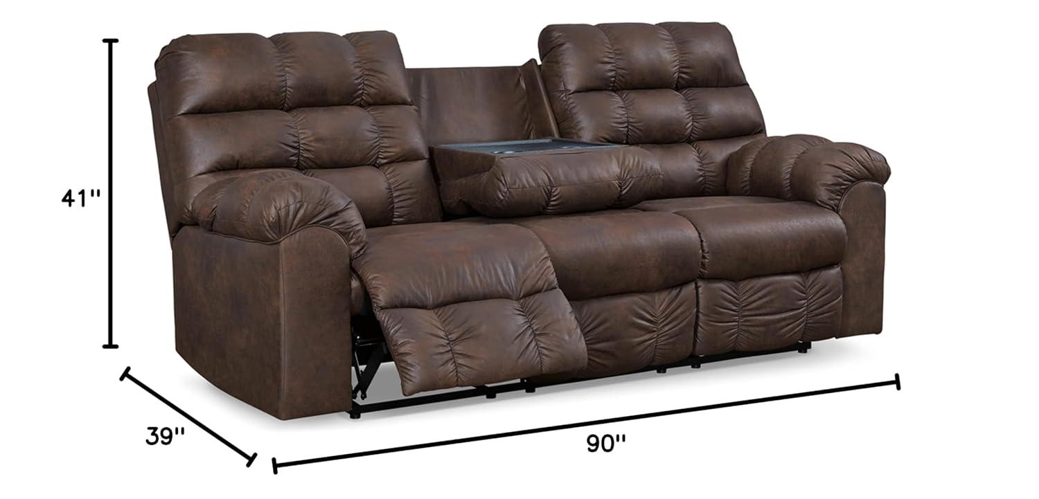 90" Pillow Top Arm Reclining Sofa