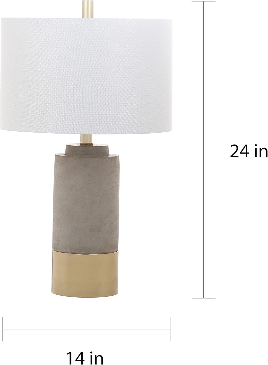 Elegant Gray 24" Traditional Table Lamp Set in Smooth White