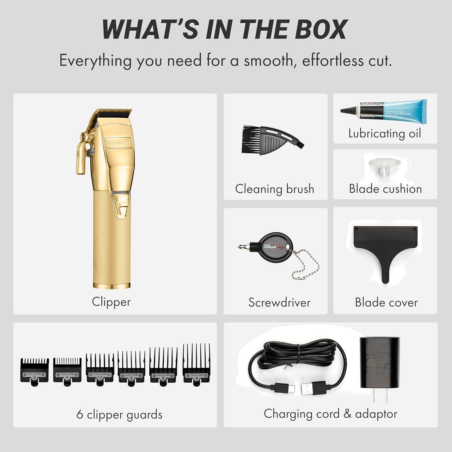 BaBylissPRO GOLDFX+ All-Metal Electric Shaver