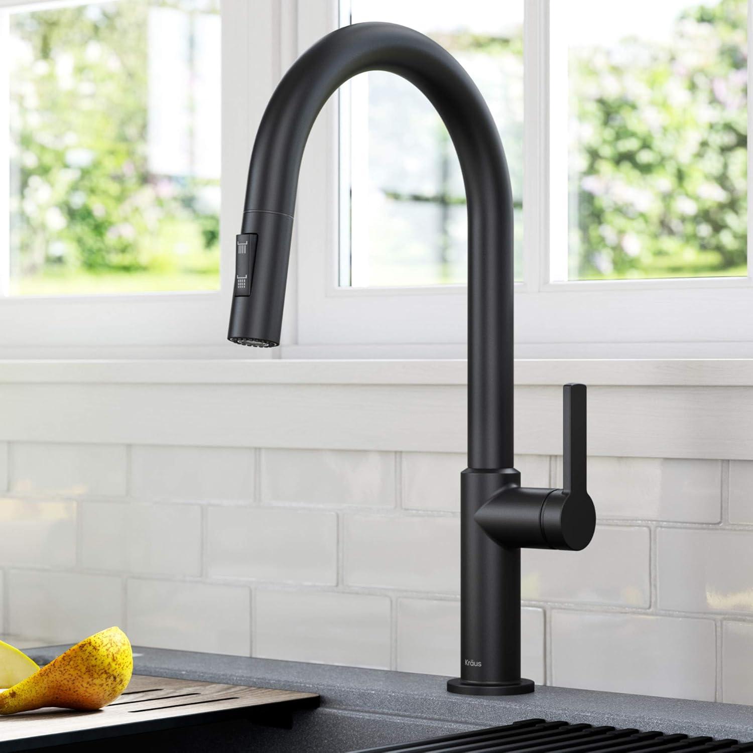 KRAUS Oletto Single Handle Pull Down Kitchen Faucet