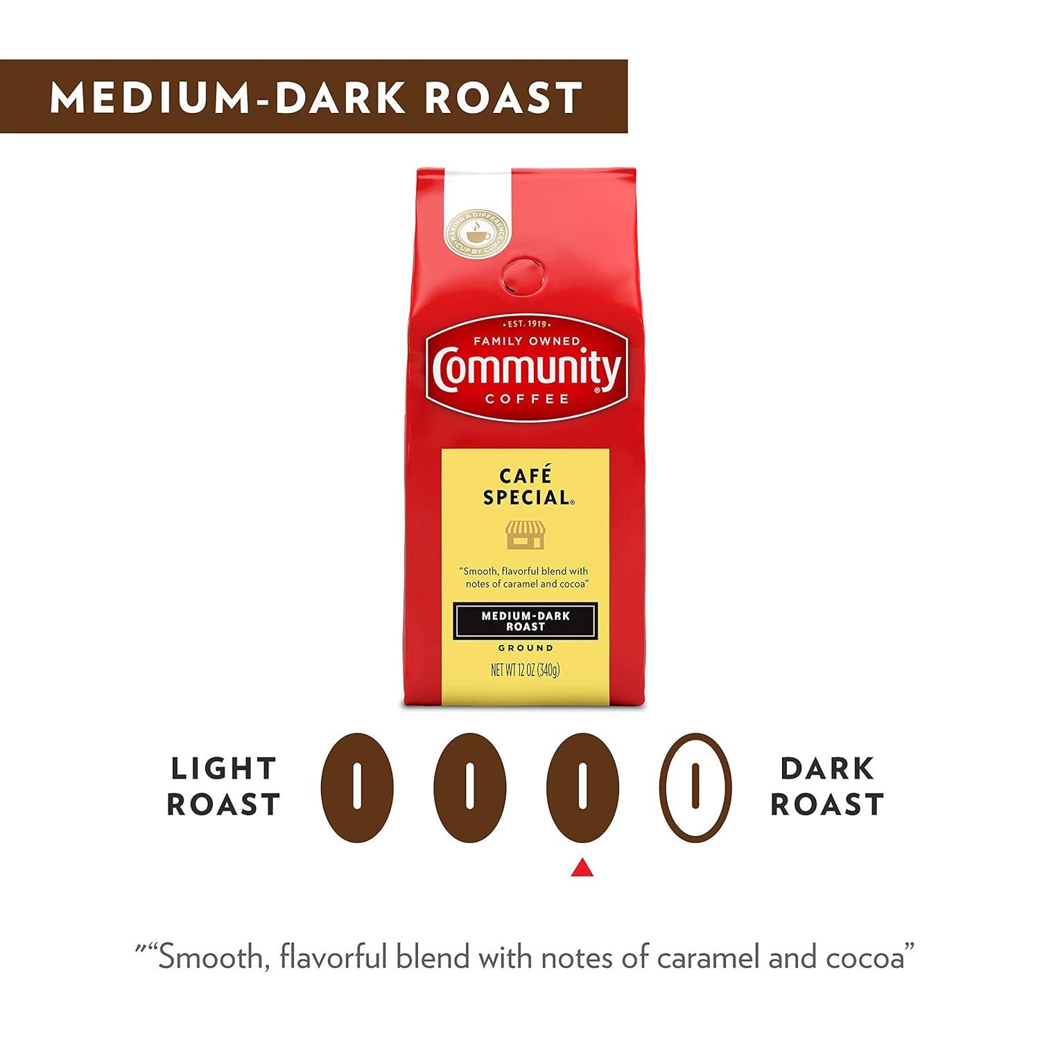Community Coffee Café Special Medium-Dark Roast Ground 32 oz Gable Top