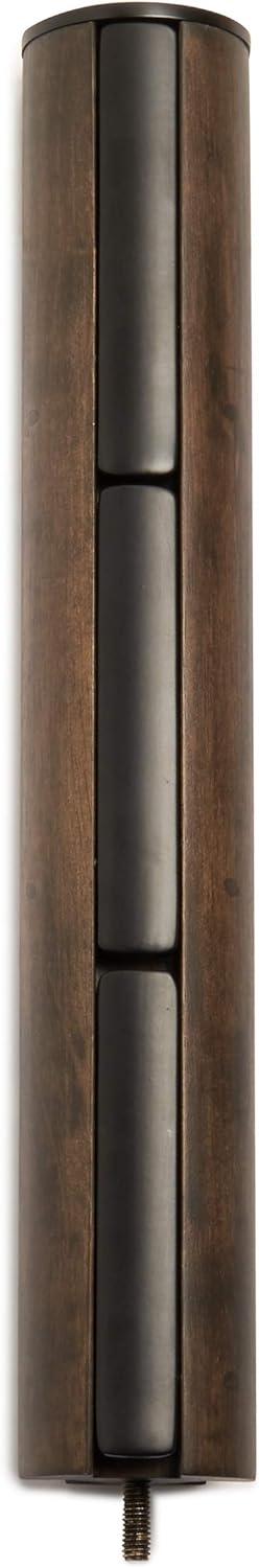 Flapper Sleek Black/Walnut 9-Hook Freestanding Coat Rack