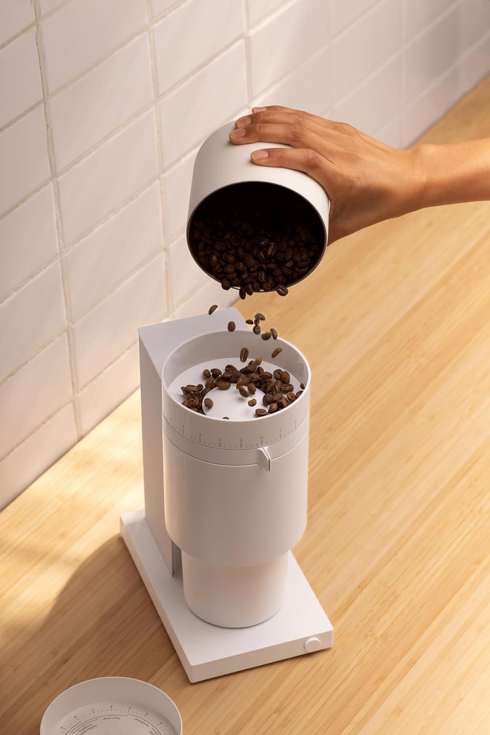 Fellow Opus Conical Burr Grinder in Matte White