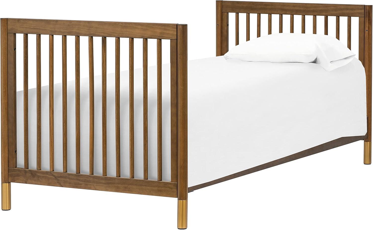 Babyletto Gelato Natural Walnut Wood 4-in-1 Convertible Mini Baby Crib