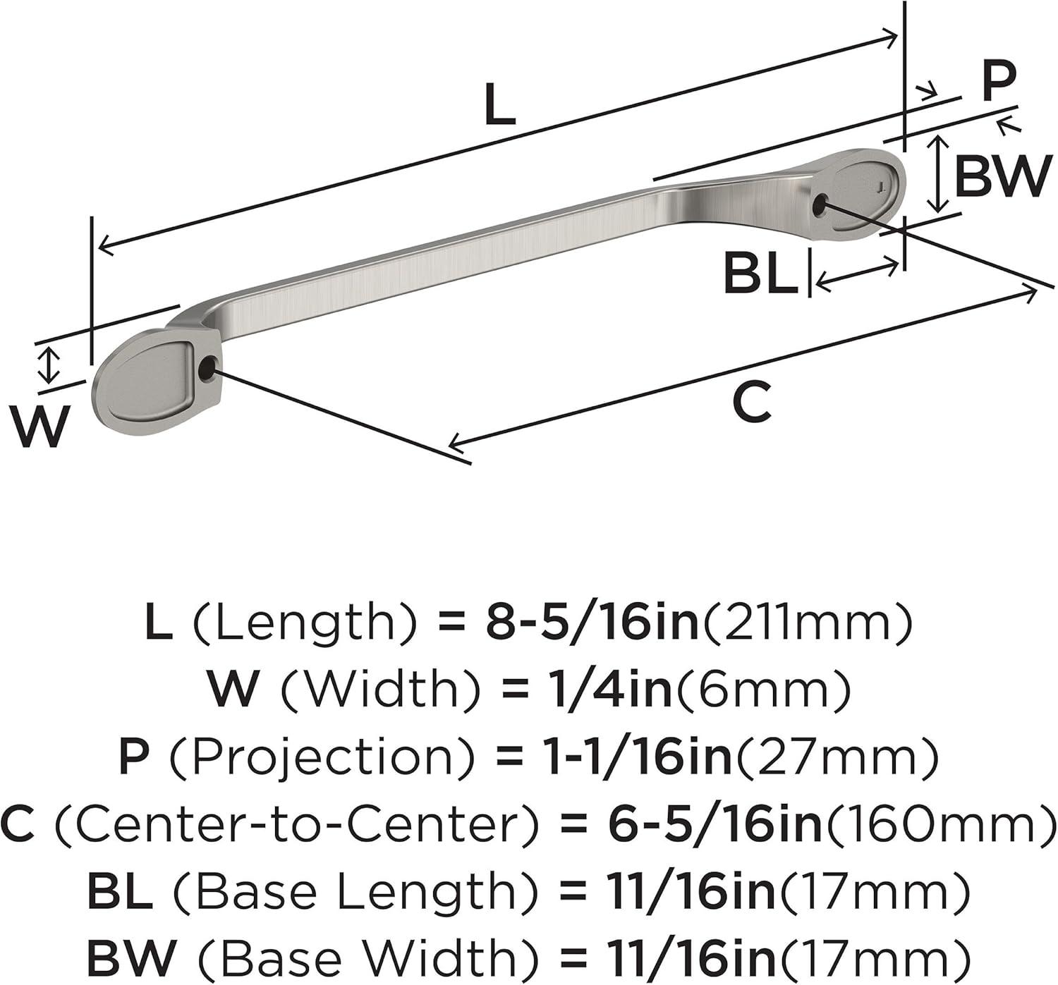 Ravino Satin Nickel 6-5/16" Arch Cabinet Pull