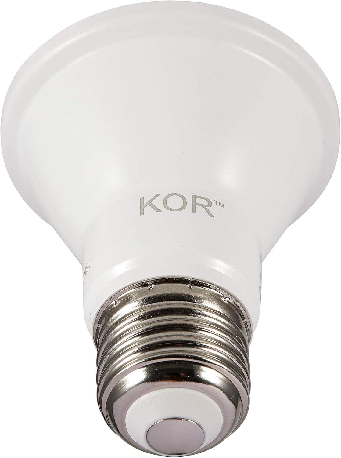 KOR 6-Pack White Dimmable LED PAR20 Flood Light Bulbs